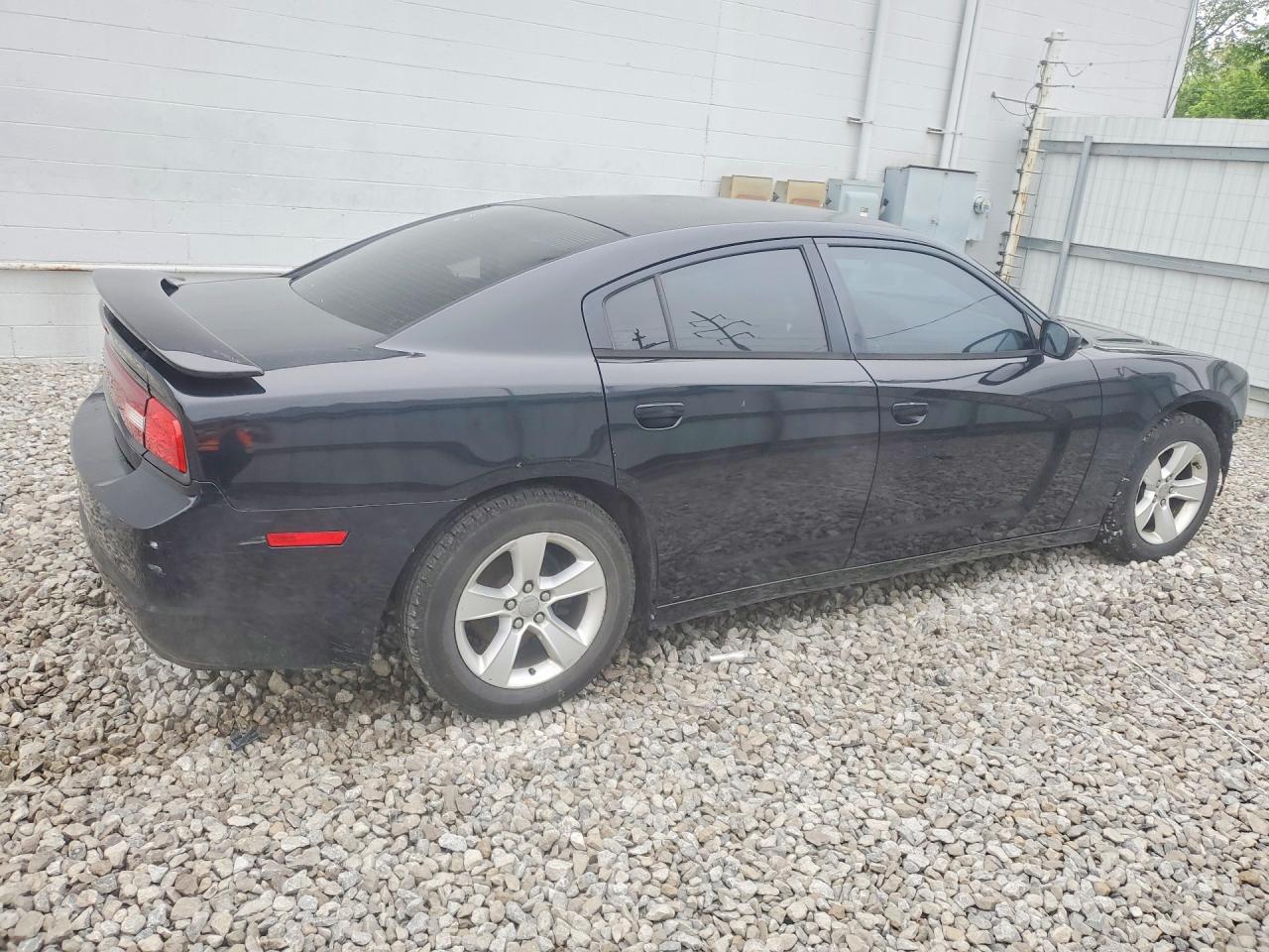2014 Dodge Charger Se Black vin: 2C3CDXBG8EH170473