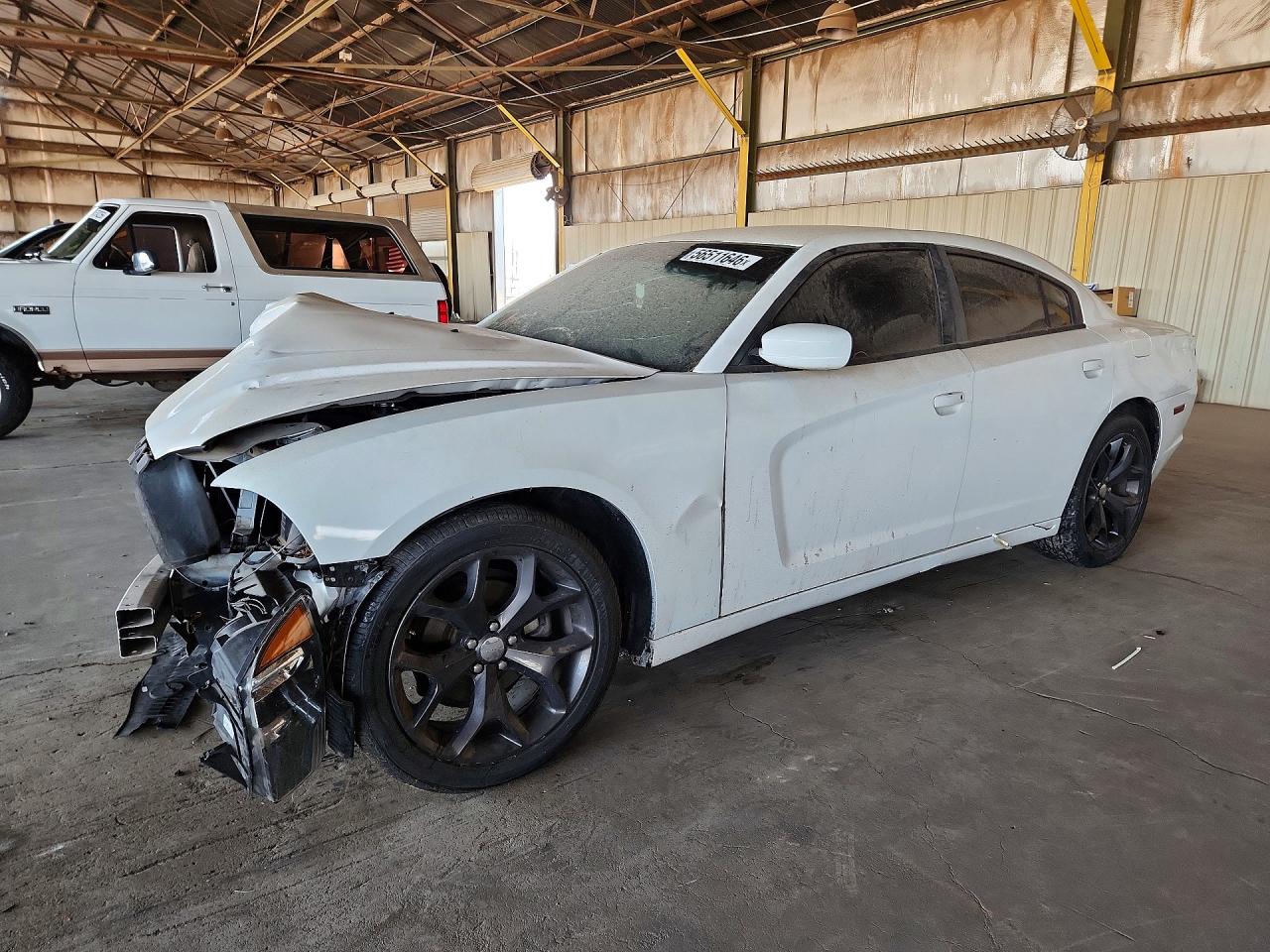 2014 Dodge Charger Se White vin: 2C3CDXBG8EH213919