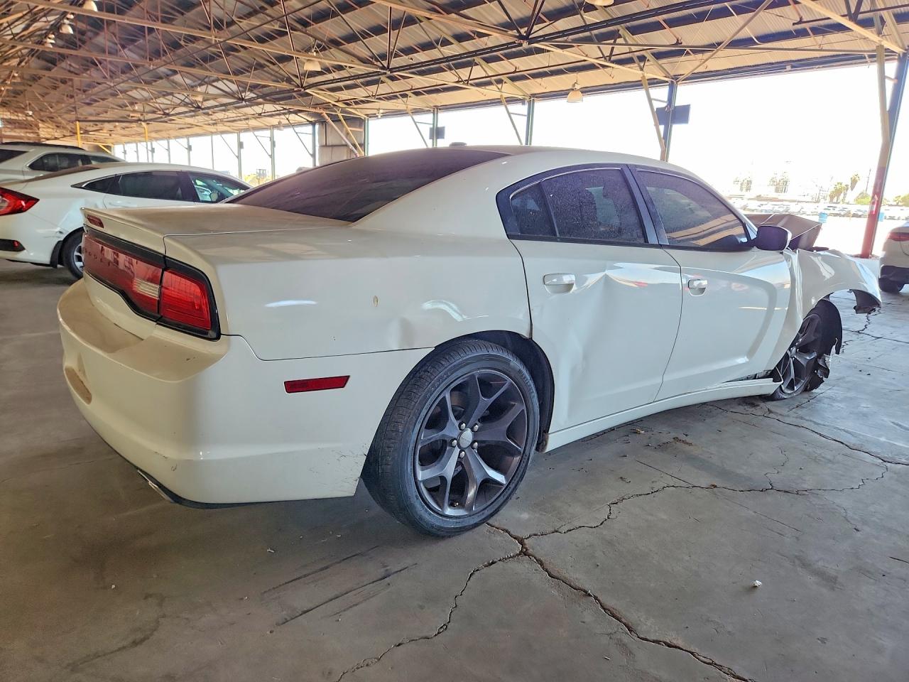 2014 Dodge Charger Se White vin: 2C3CDXBG8EH213919