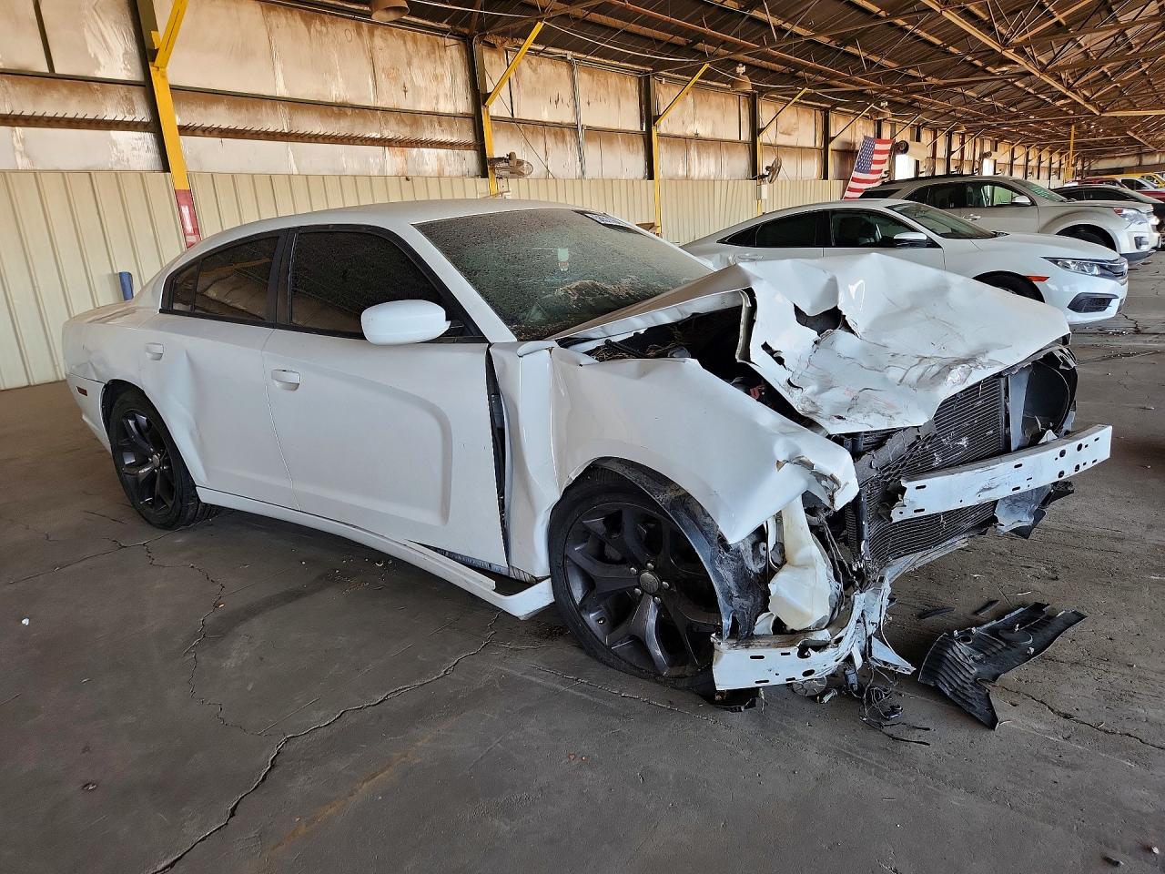 2014 Dodge Charger Se White vin: 2C3CDXBG8EH213919