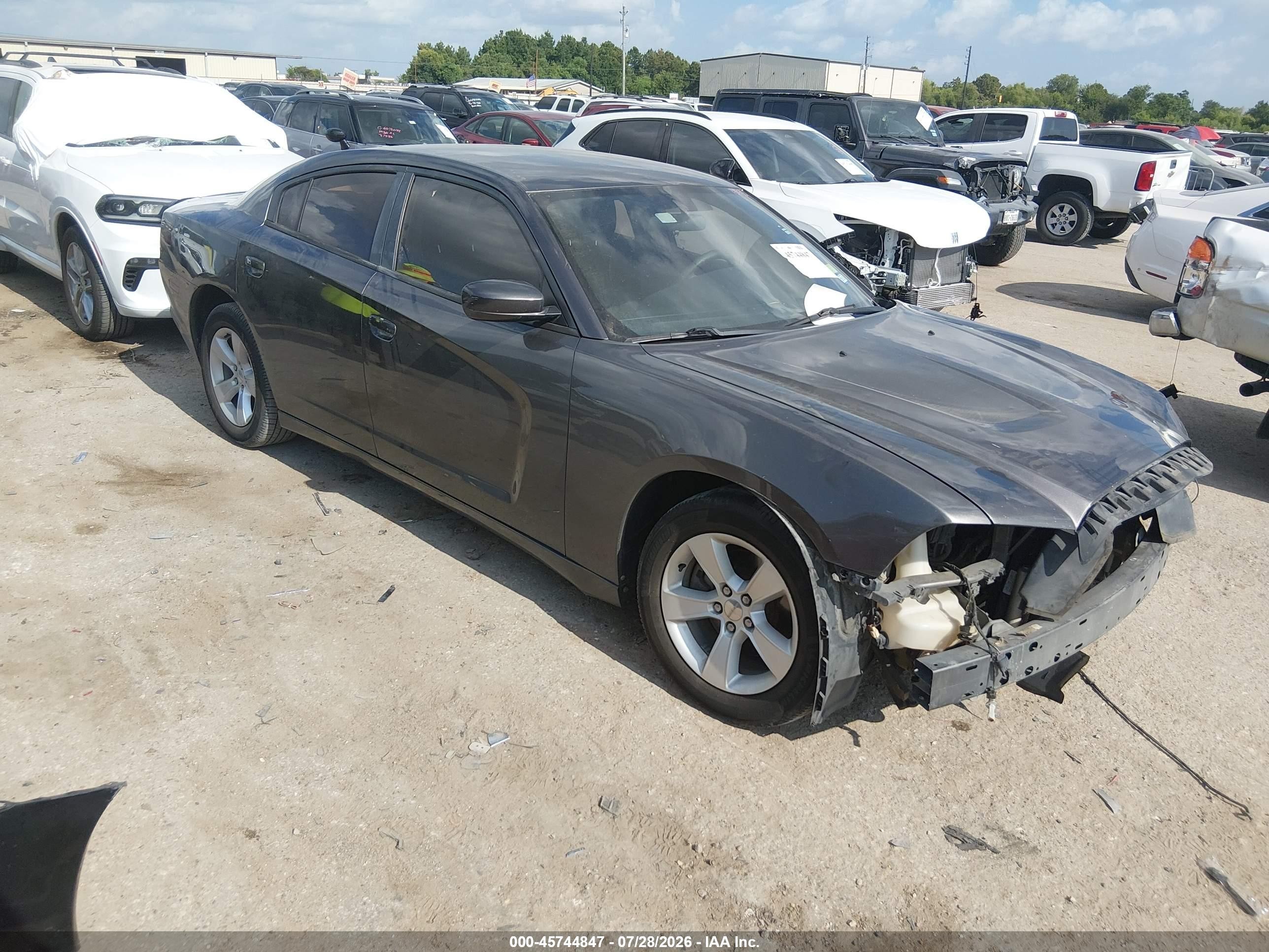 2014 Dodge Charger Se Gray vin: 2C3CDXBG8EH267818