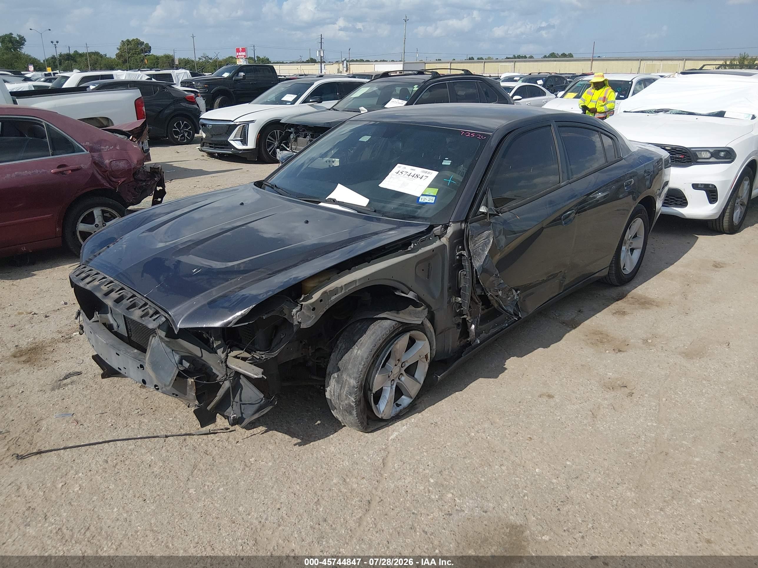 2014 Dodge Charger Se Gray vin: 2C3CDXBG8EH267818