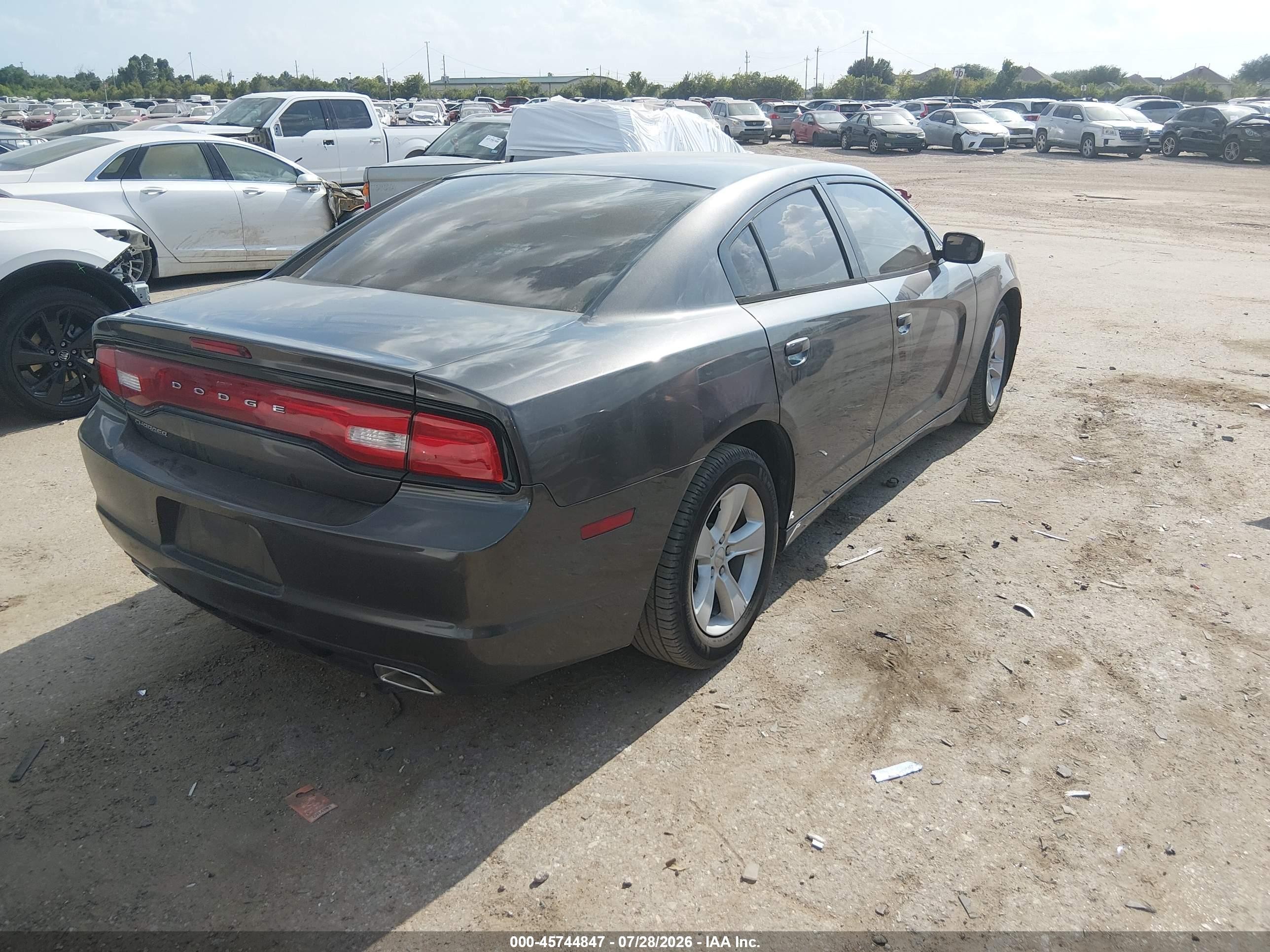 2014 Dodge Charger Se Gray vin: 2C3CDXBG8EH267818