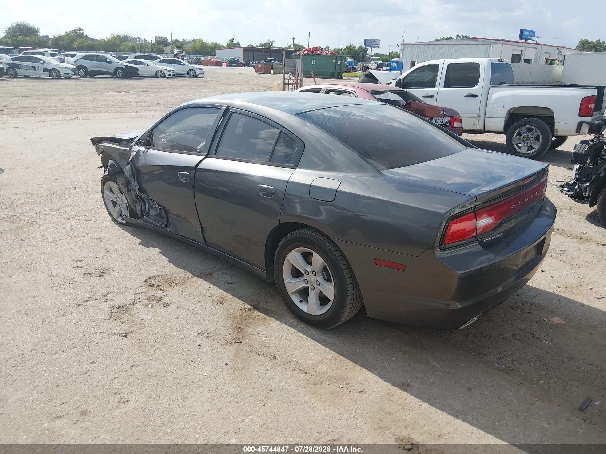2014 Dodge Charger Se Gray vin: 2C3CDXBG8EH267818