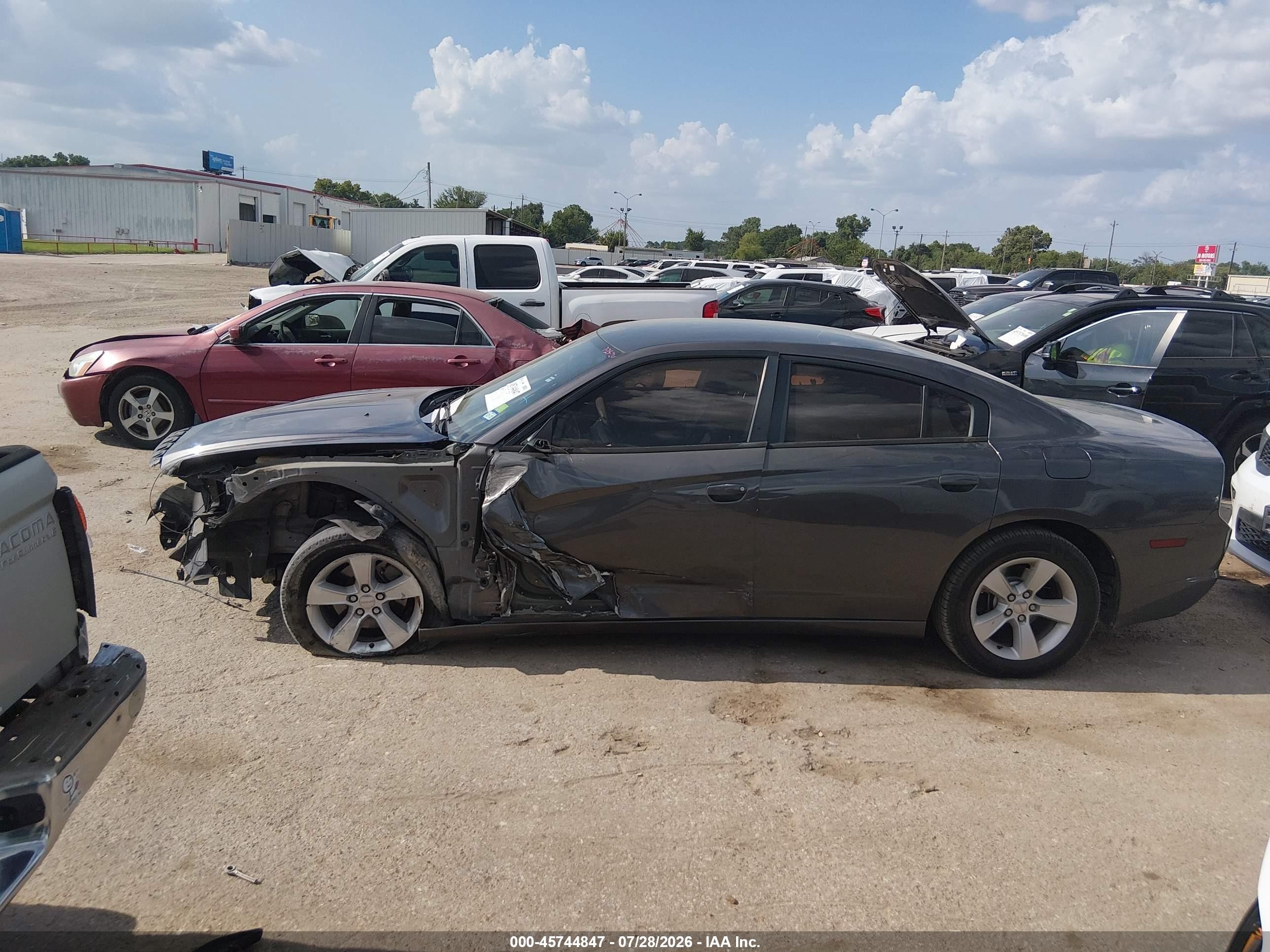 2014 Dodge Charger Se Gray vin: 2C3CDXBG8EH267818