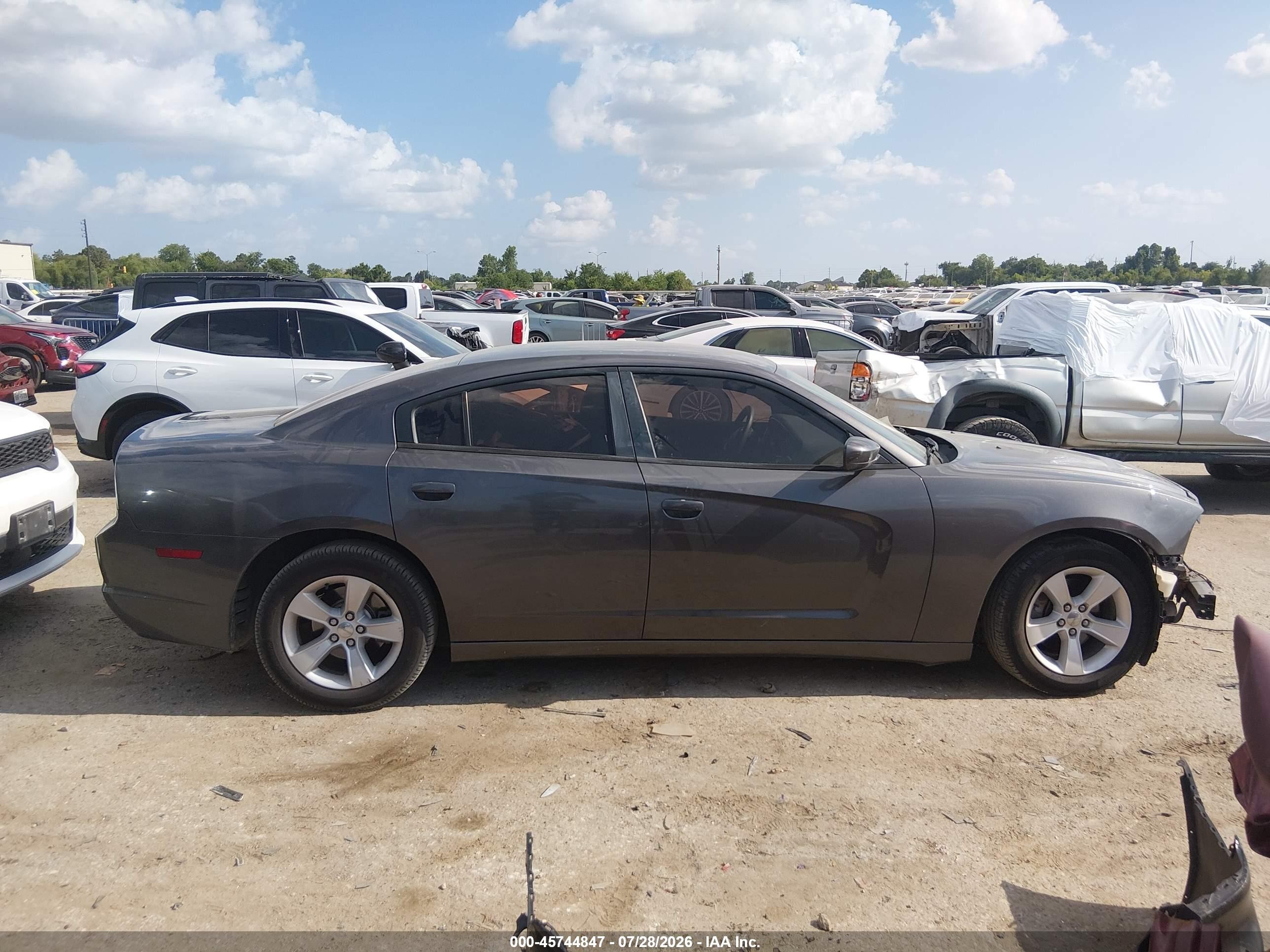 2014 Dodge Charger Se Gray vin: 2C3CDXBG8EH267818