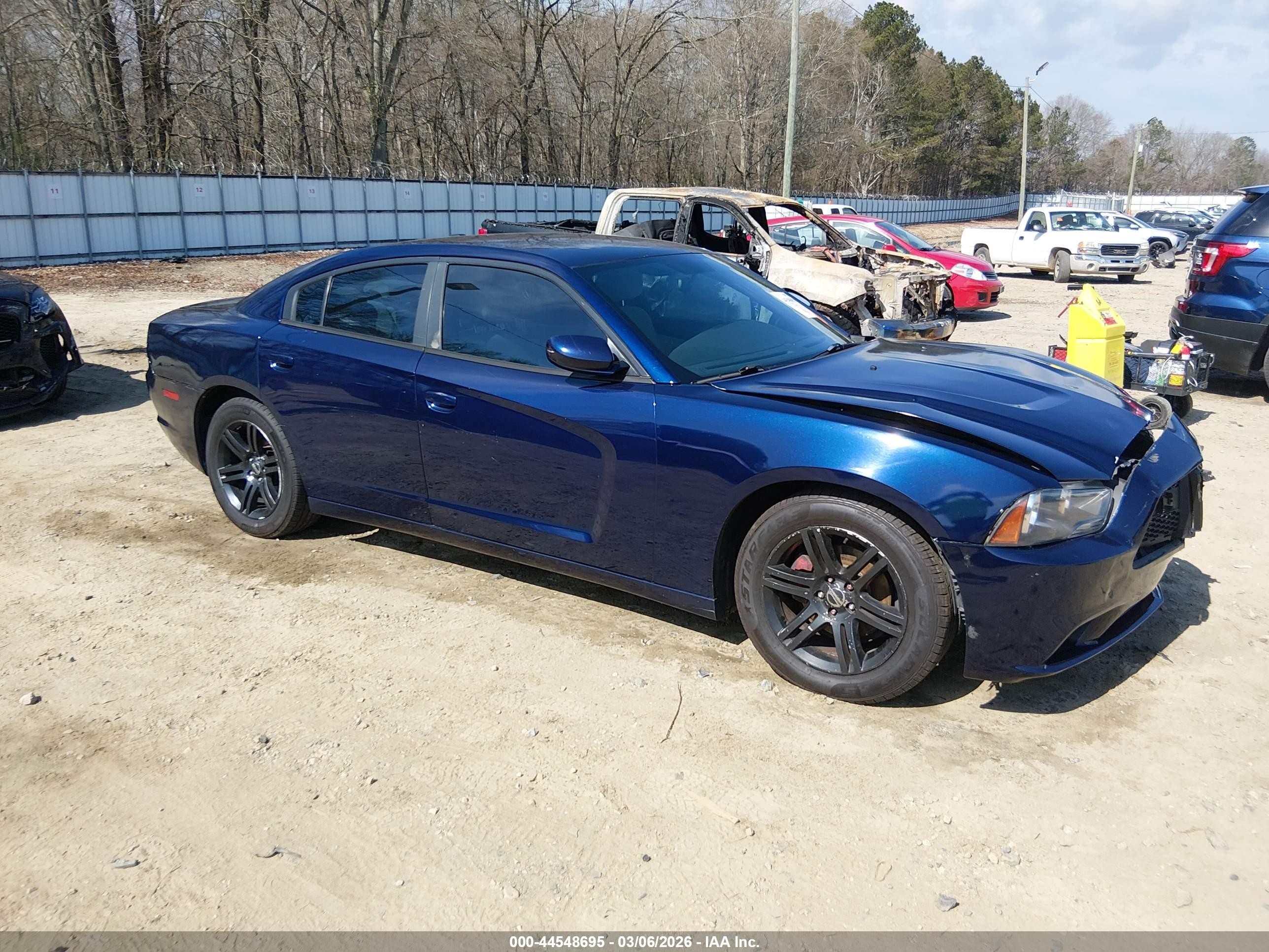 2014 Dodge Charger Se Blue vin: 2C3CDXBG8EH282447