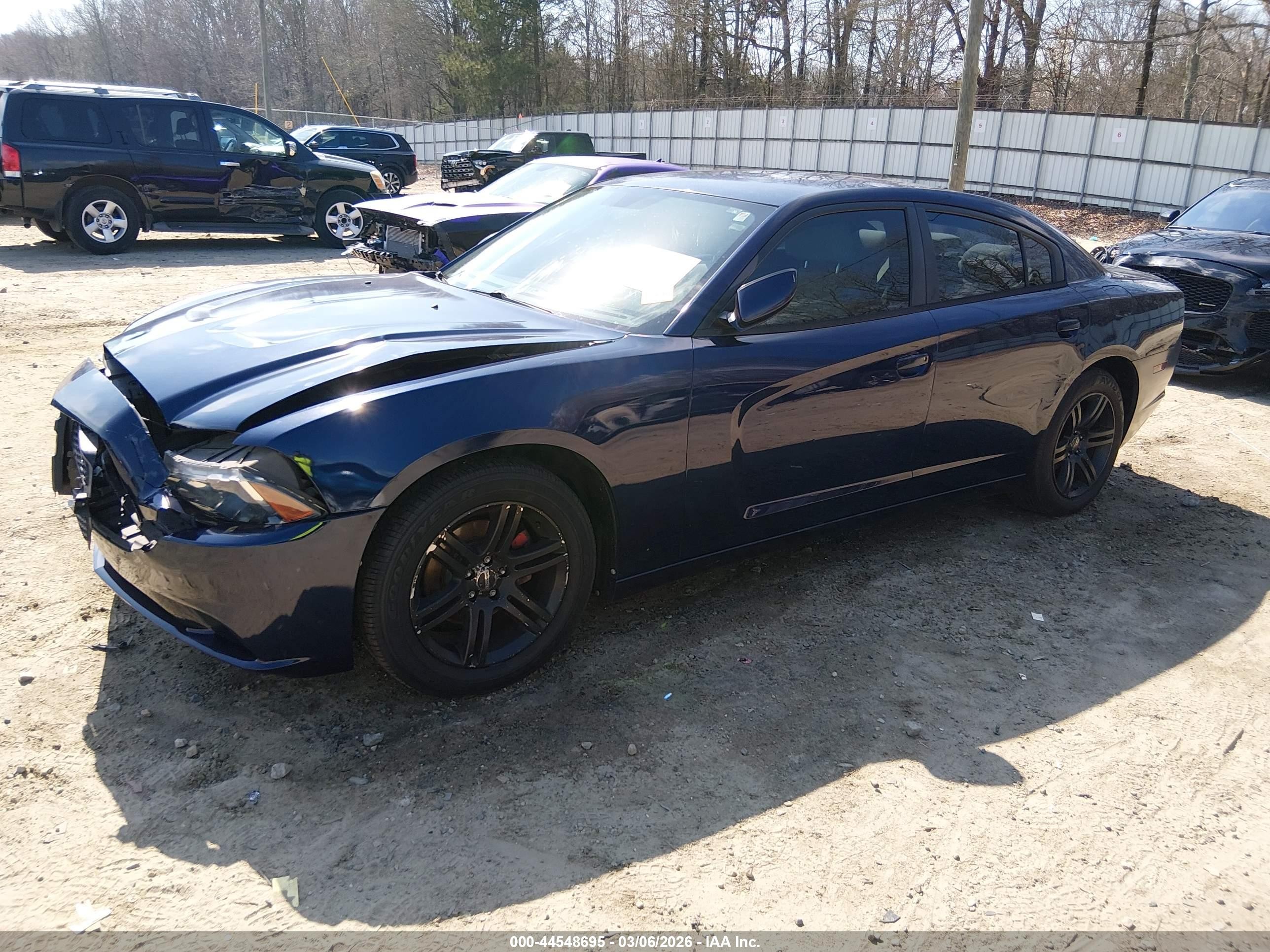2014 Dodge Charger Se Blue vin: 2C3CDXBG8EH282447