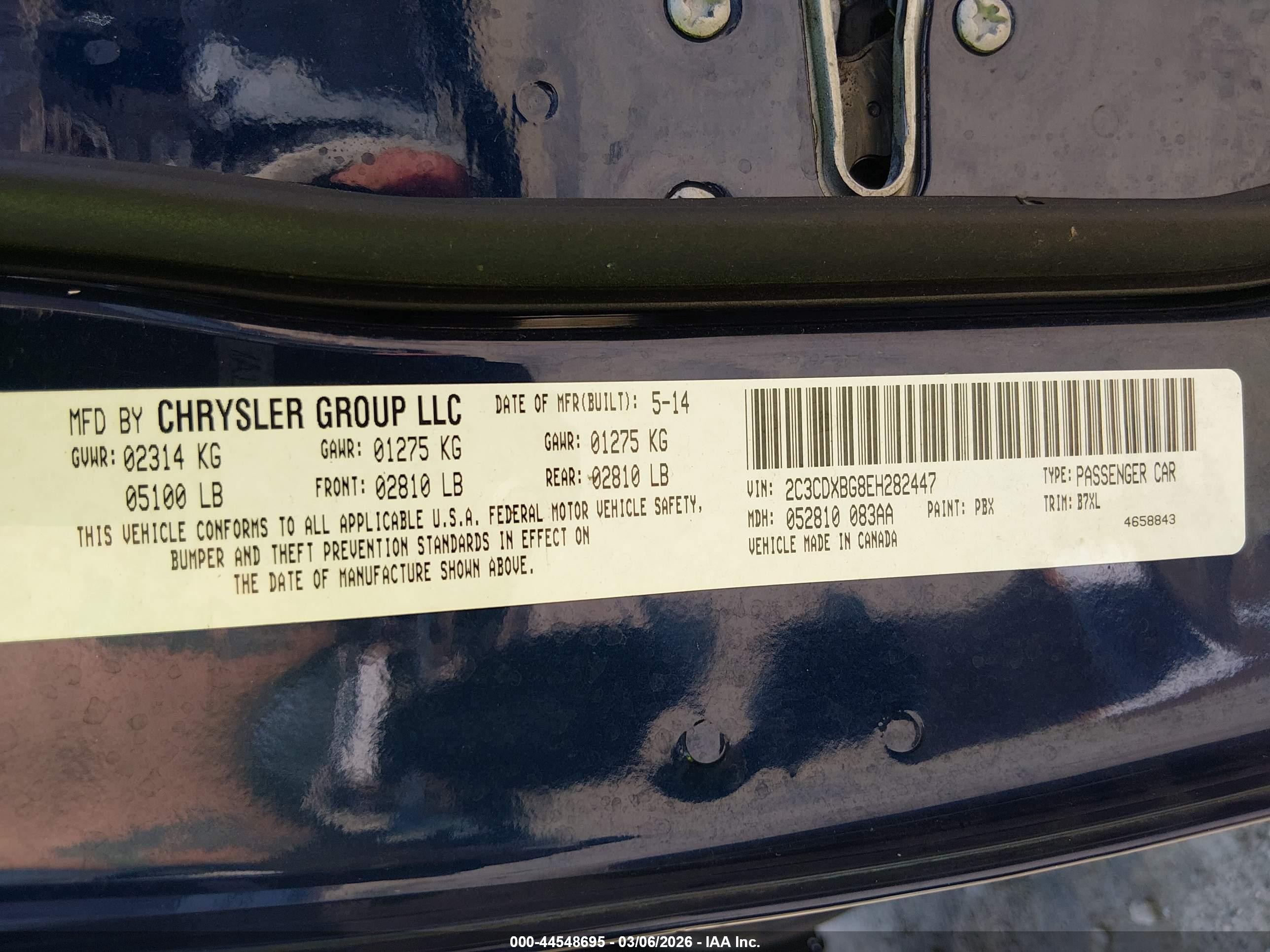 2014 Dodge Charger Se Blue vin: 2C3CDXBG8EH282447