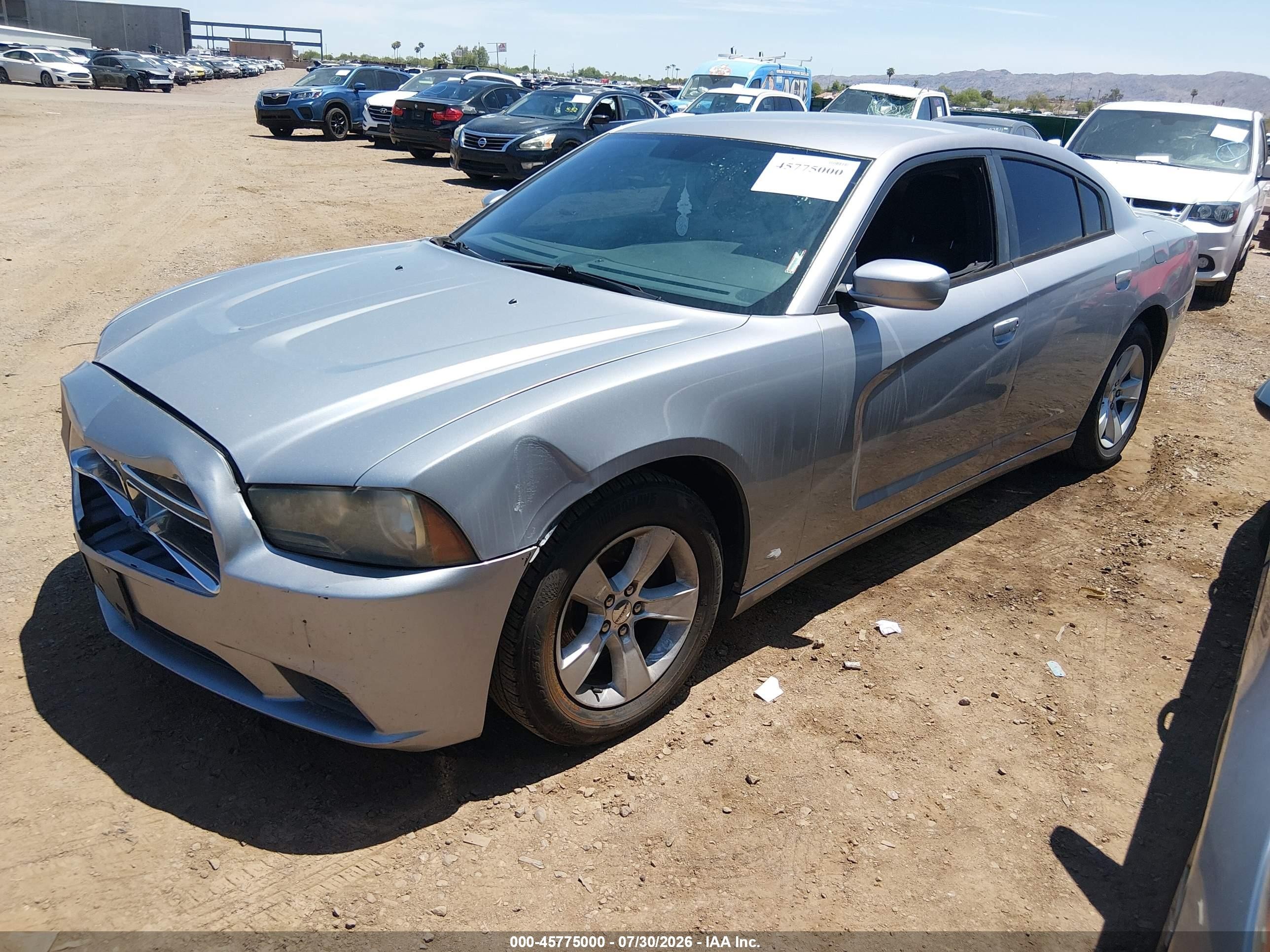 2014 Dodge Charger Se Silver vin: 2C3CDXBG8EH329427