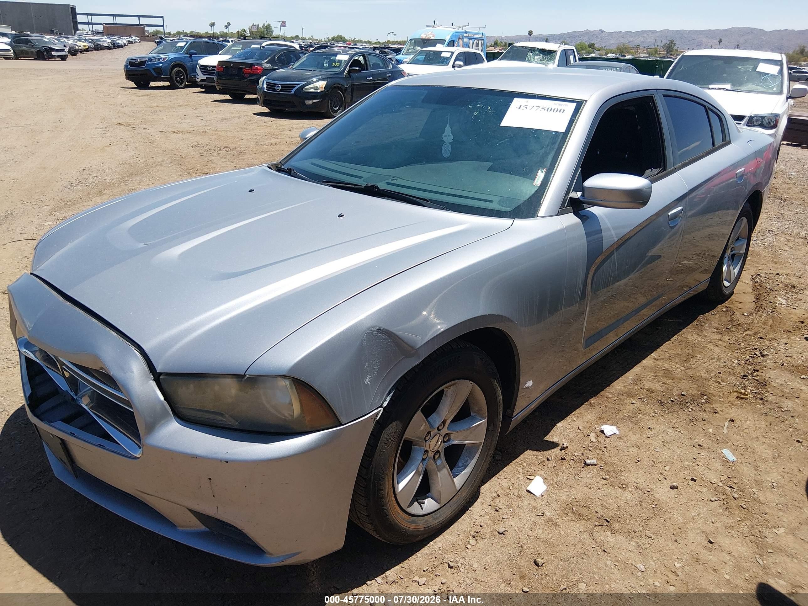 2014 Dodge Charger Se Silver vin: 2C3CDXBG8EH329427