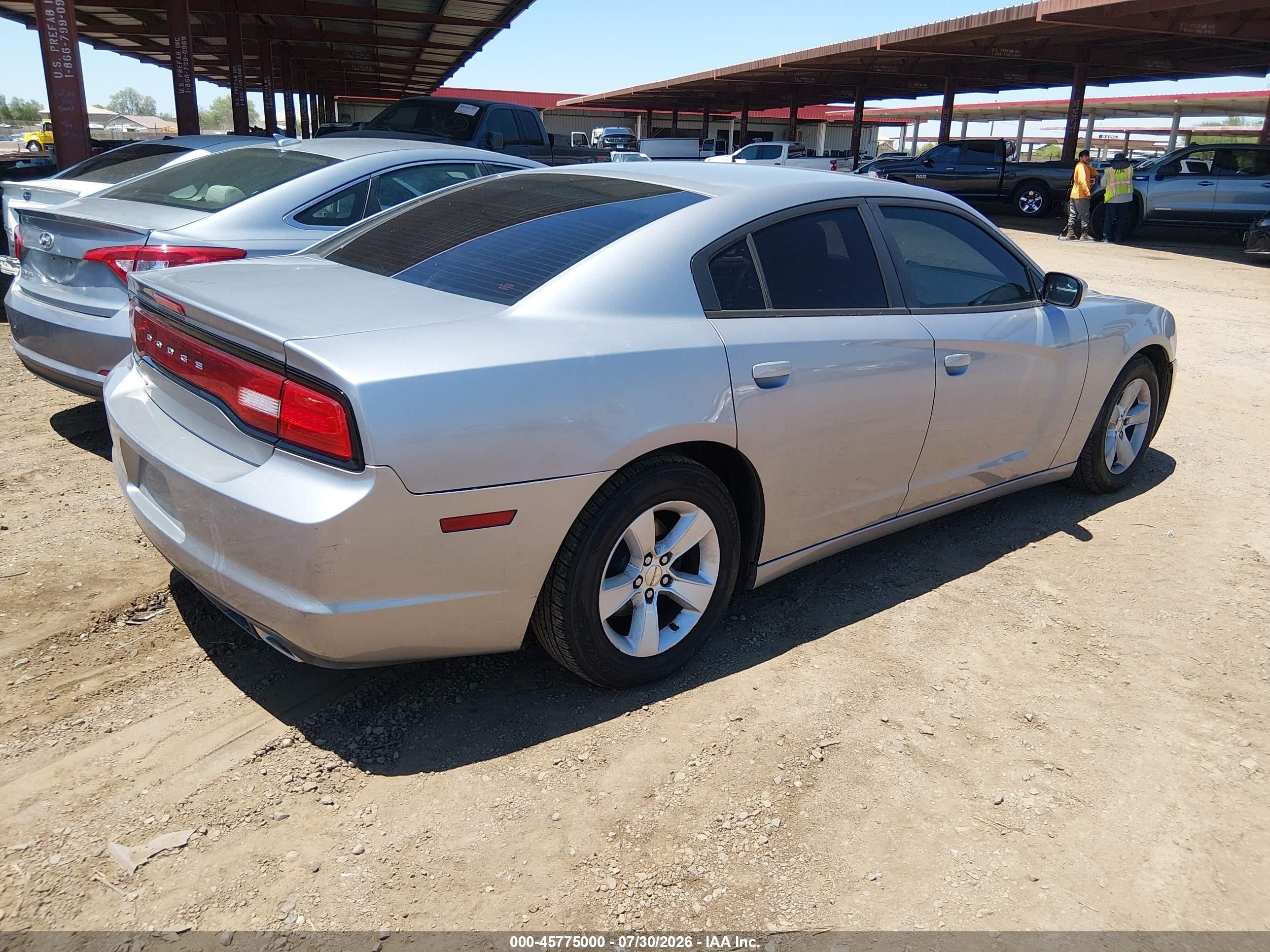 2014 Dodge Charger Se Silver vin: 2C3CDXBG8EH329427