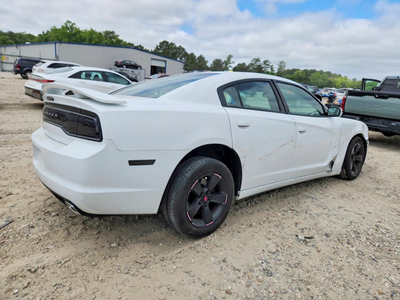 2014 Dodge Charger Se White vin: 2C3CDXBG8EH364159