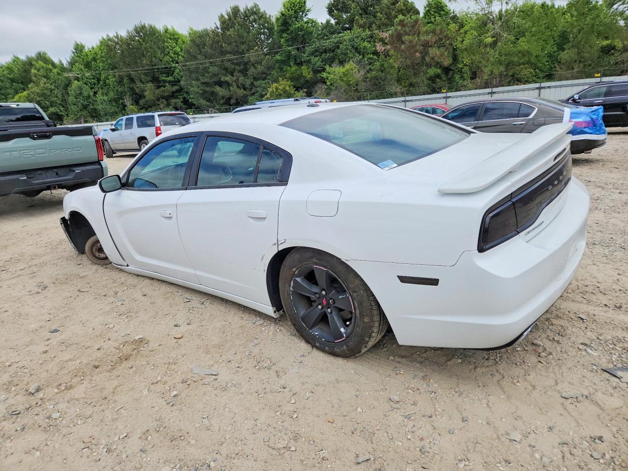 2014 Dodge Charger Se White vin: 2C3CDXBG8EH364159