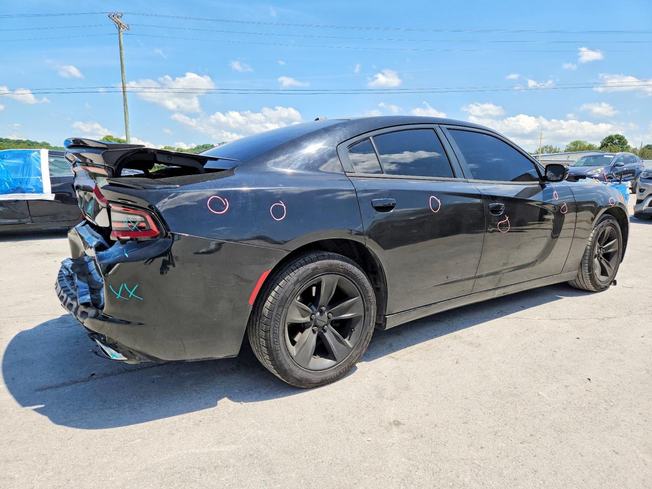 2015 Dodge Charger Se Black vin: 2C3CDXBG8FH725598