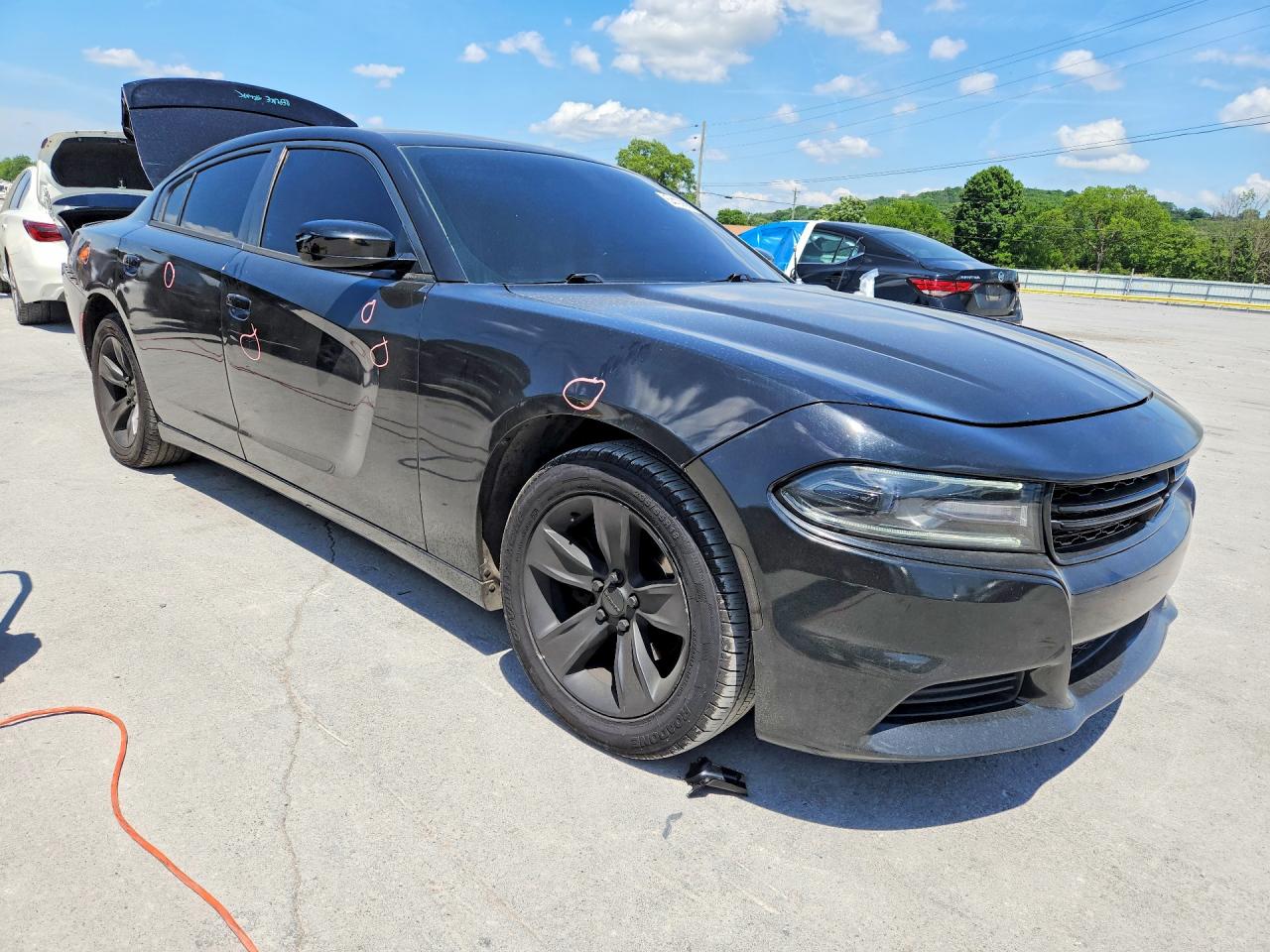 2015 Dodge Charger Se Black vin: 2C3CDXBG8FH725598
