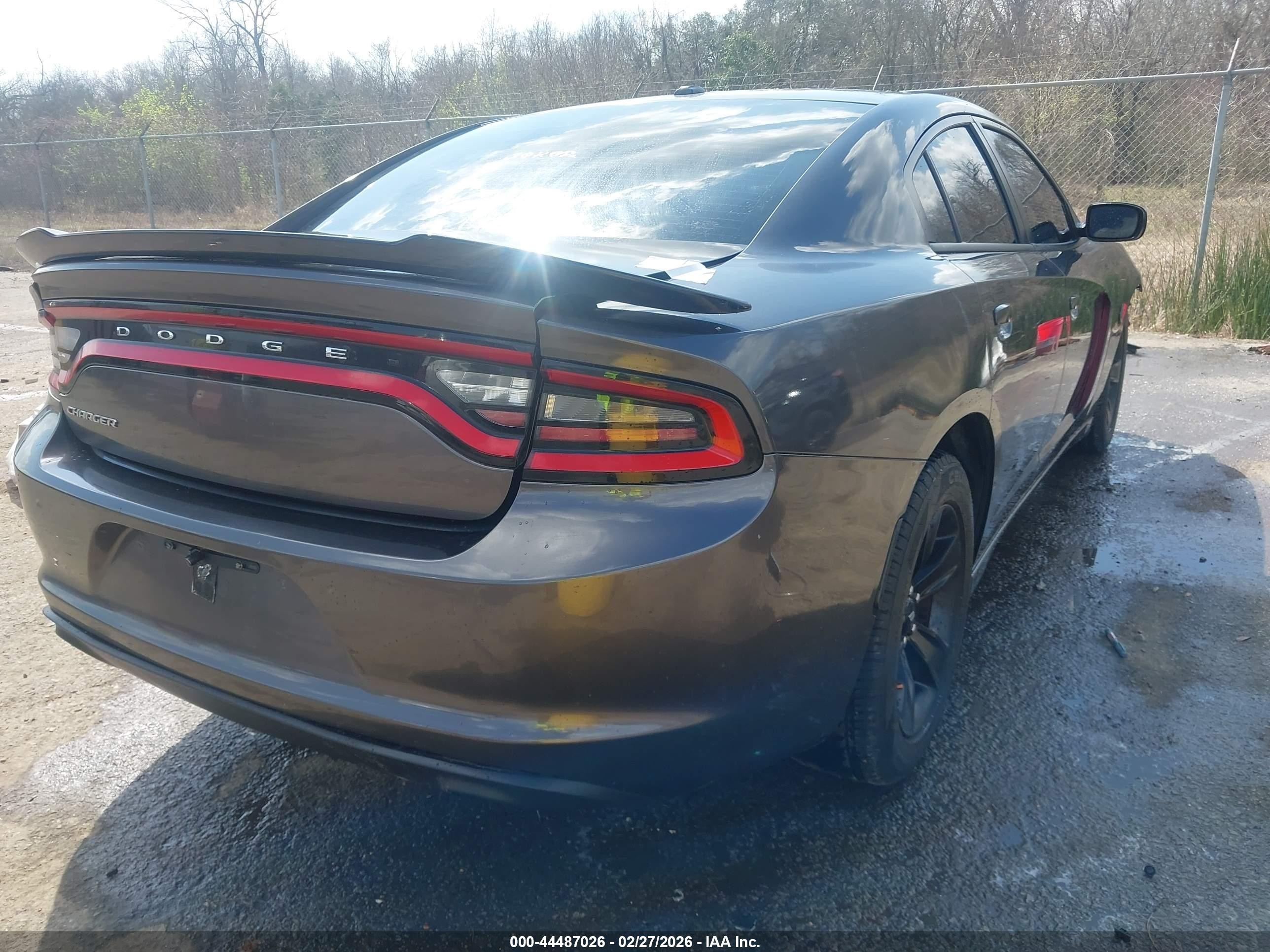 2015 Dodge Charger Se Gray vin: 2C3CDXBG8FH729005