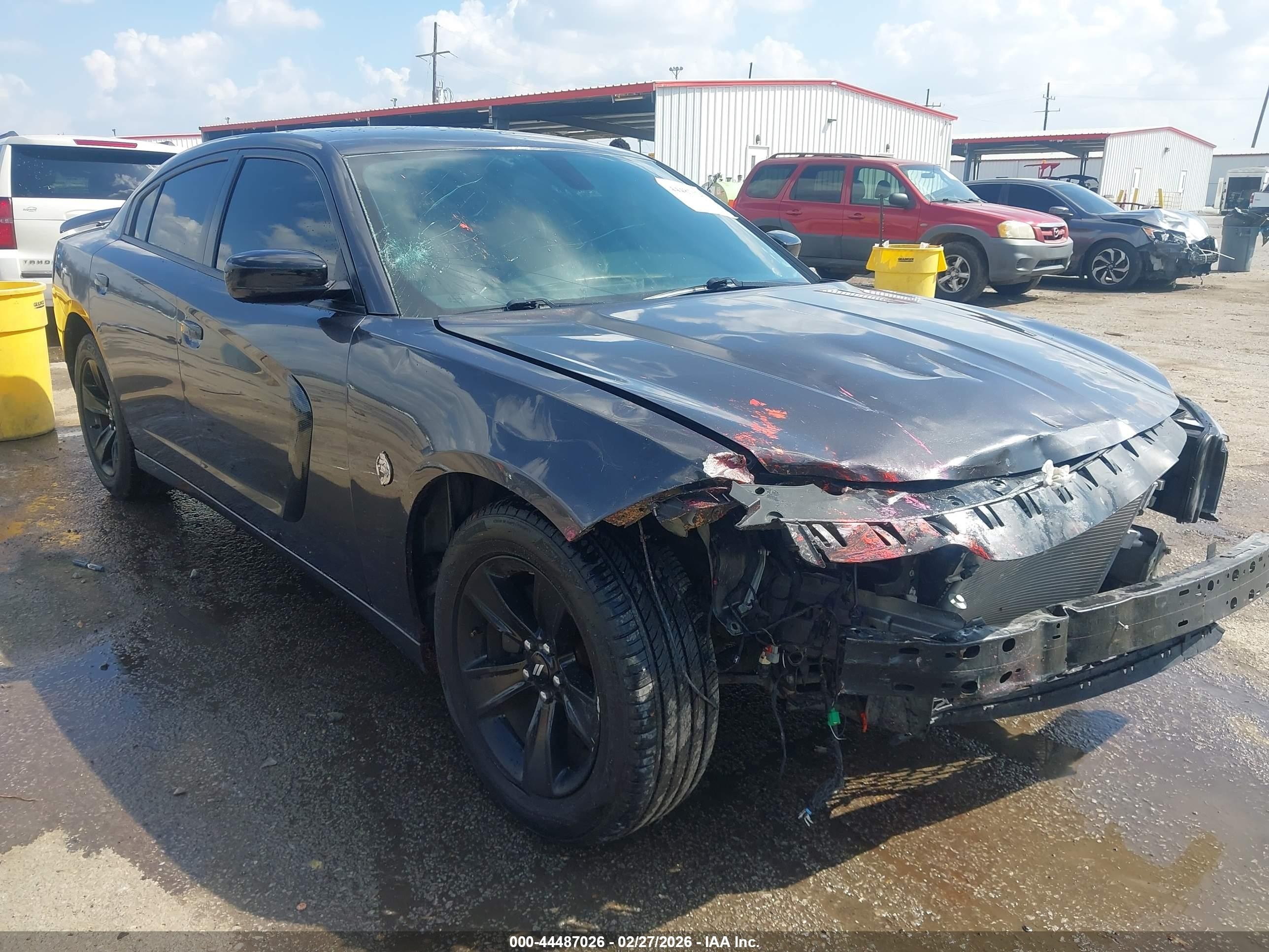 2015 Dodge Charger Se Gray vin: 2C3CDXBG8FH729005