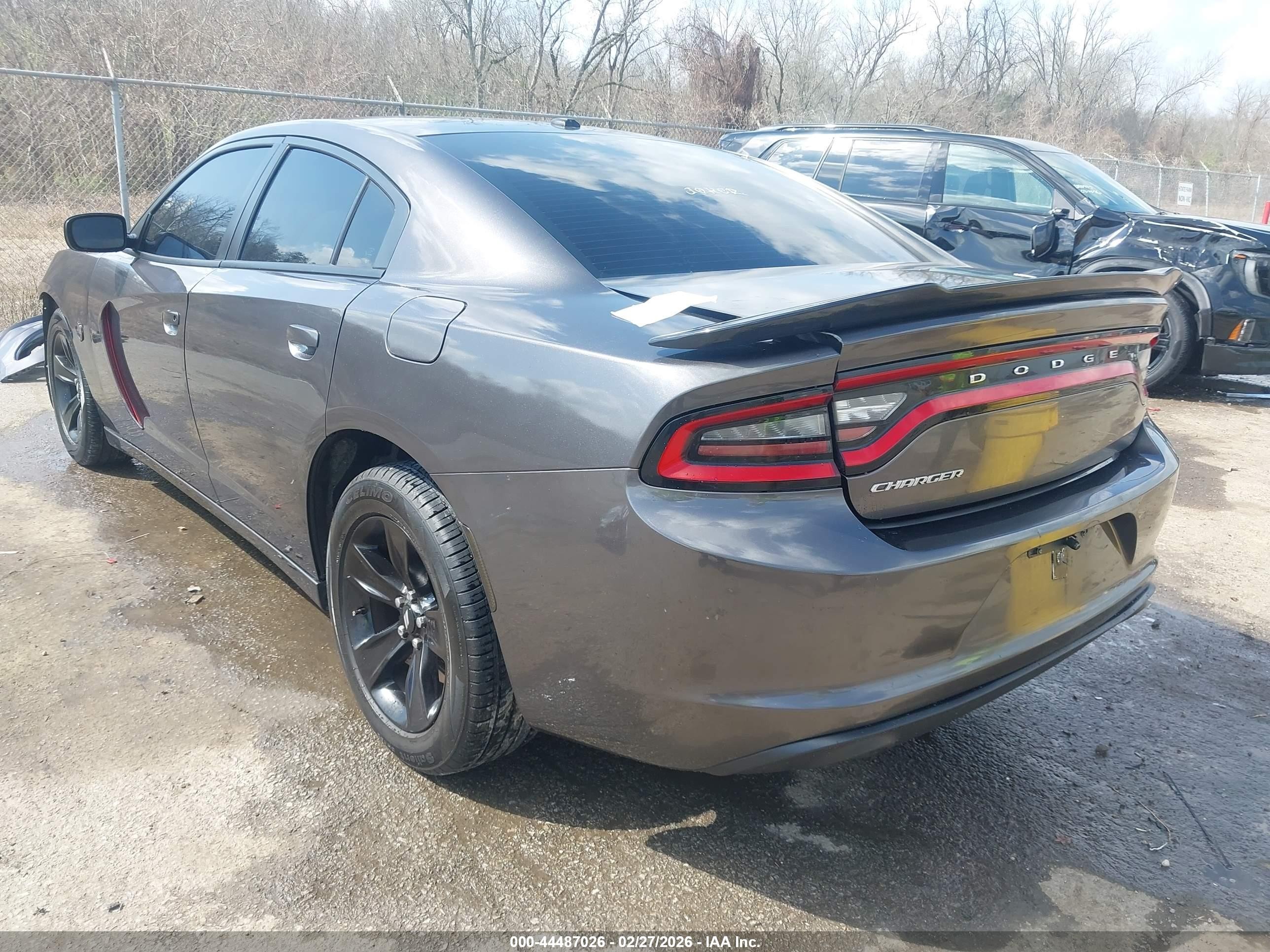2015 Dodge Charger Se Gray vin: 2C3CDXBG8FH729005