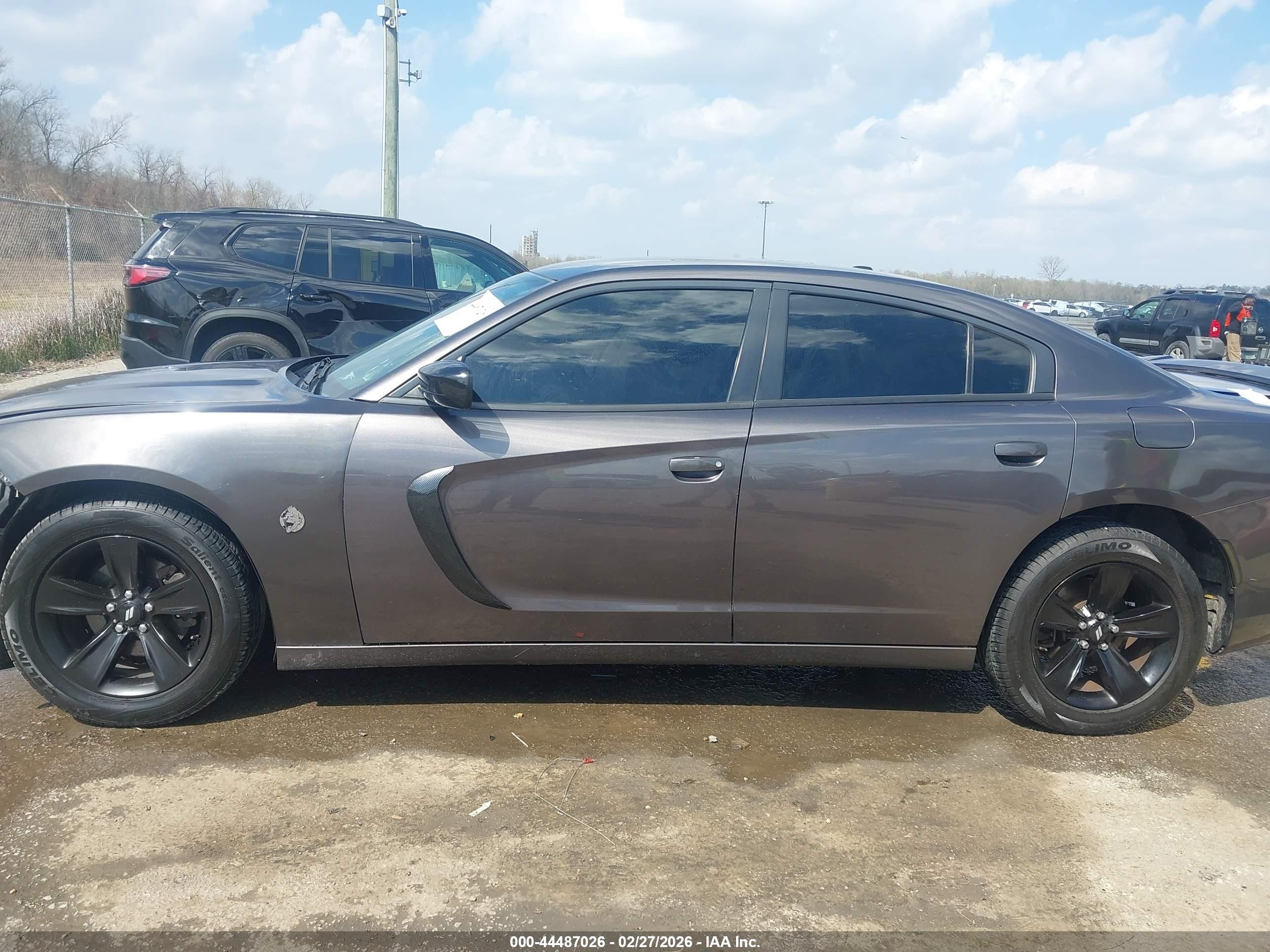 2015 Dodge Charger Se Gray vin: 2C3CDXBG8FH729005