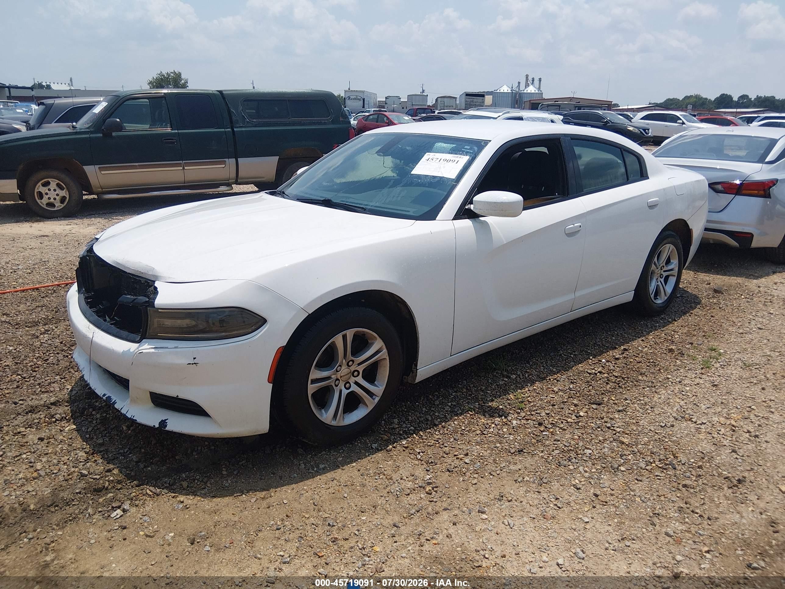 2015 Dodge Charger Se White vin: 2C3CDXBG8FH745091