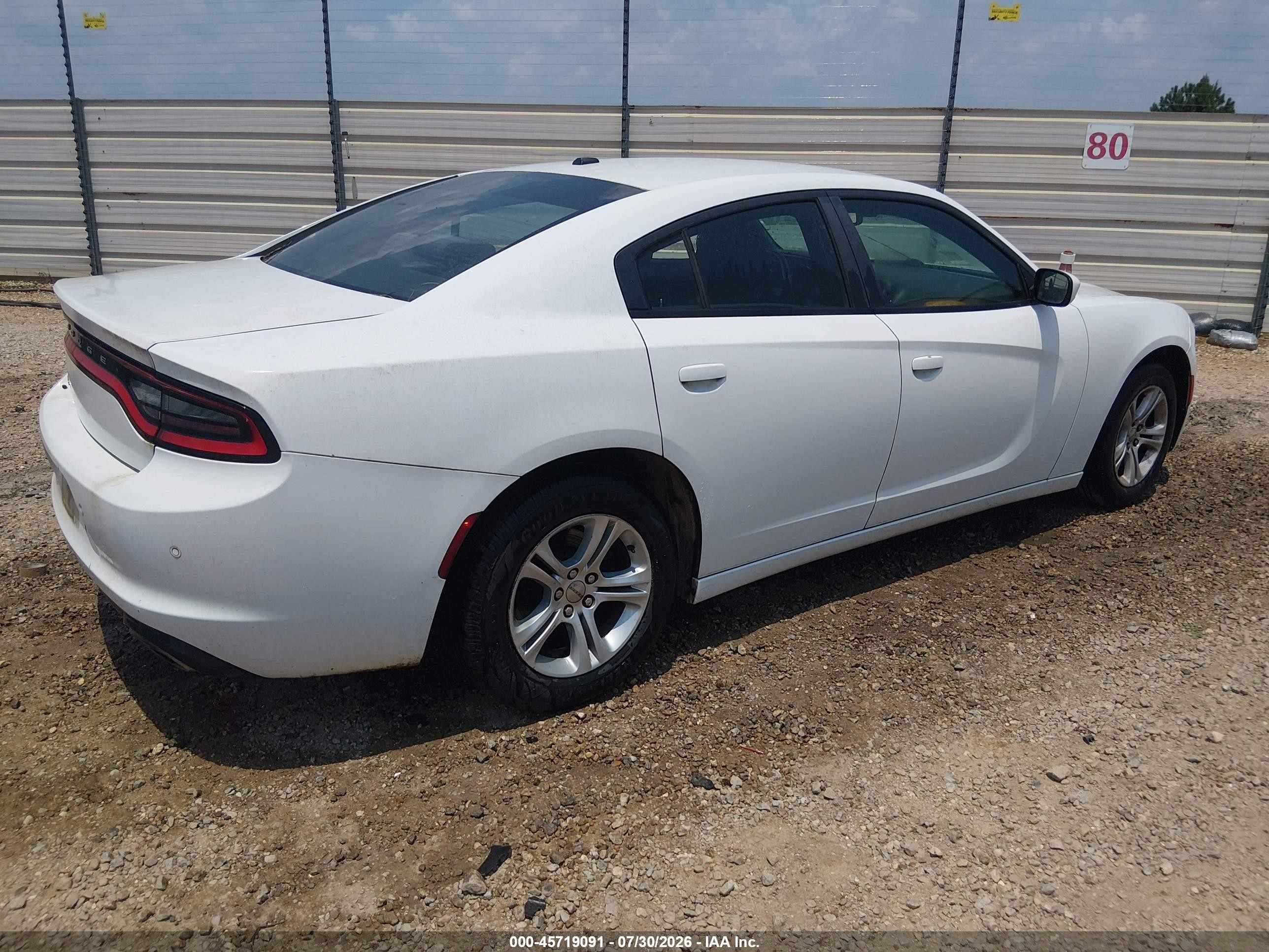 2015 Dodge Charger Se White vin: 2C3CDXBG8FH745091