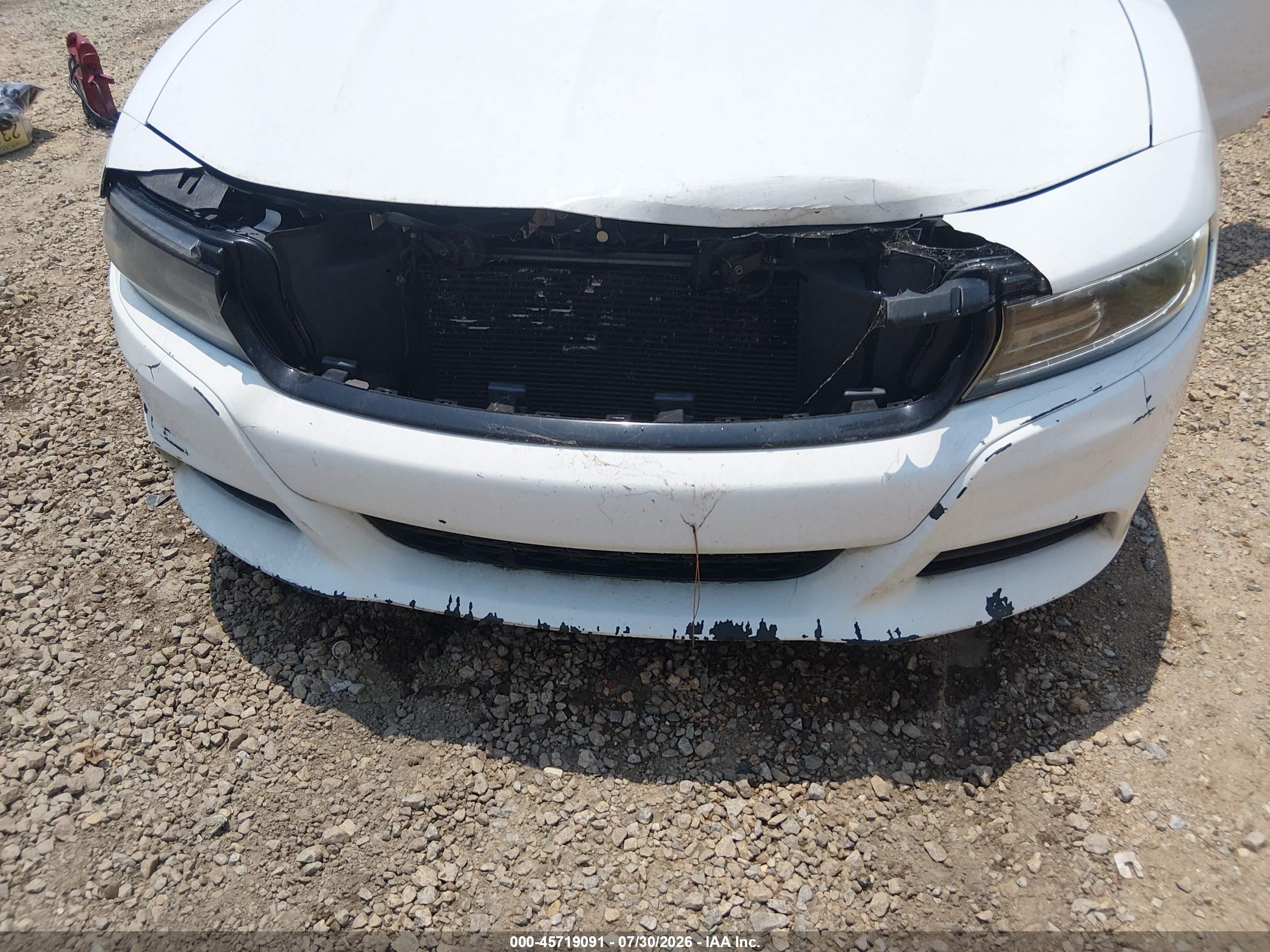 2015 Dodge Charger Se White vin: 2C3CDXBG8FH745091