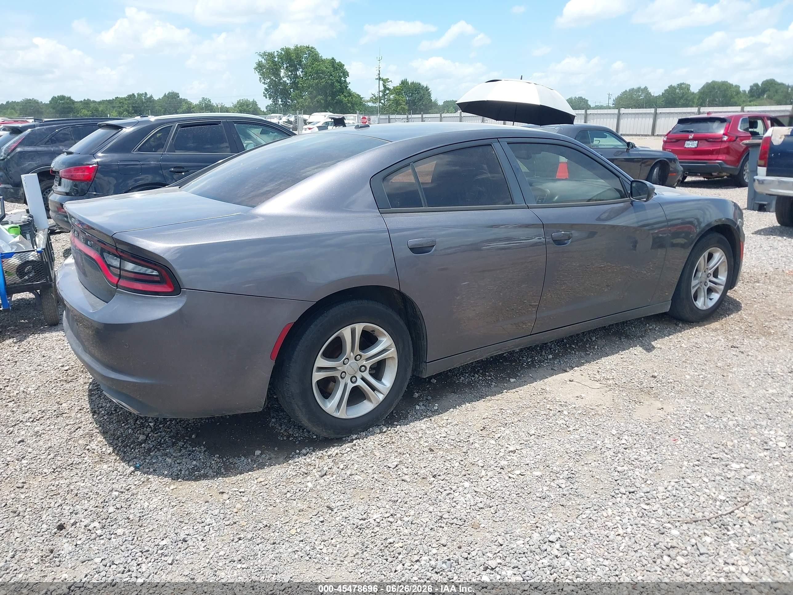 2015 Dodge Charger Se Gray vin: 2C3CDXBG8FH751697