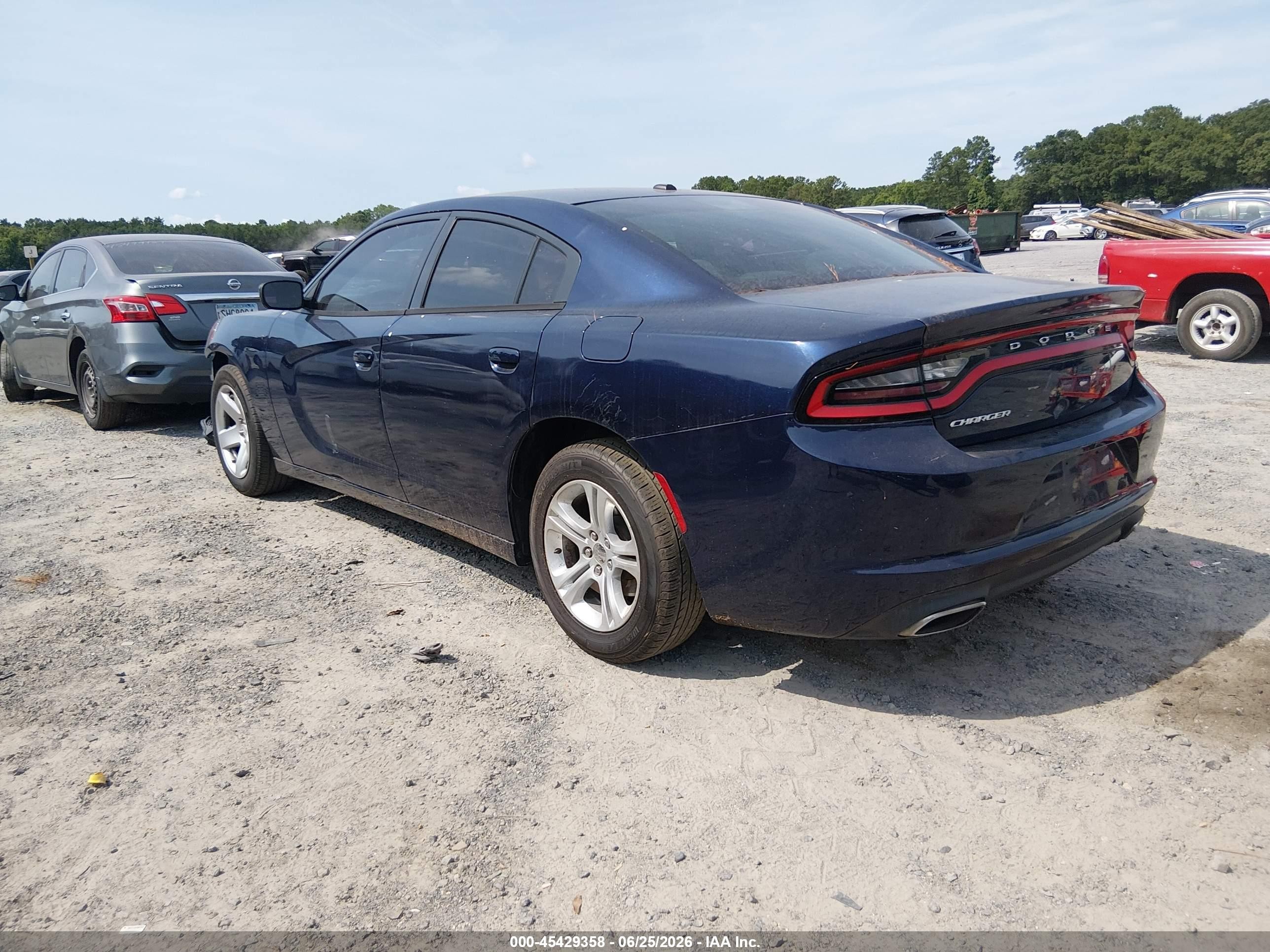 2015 Dodge Charger Se Purple vin: 2C3CDXBG8FH811848