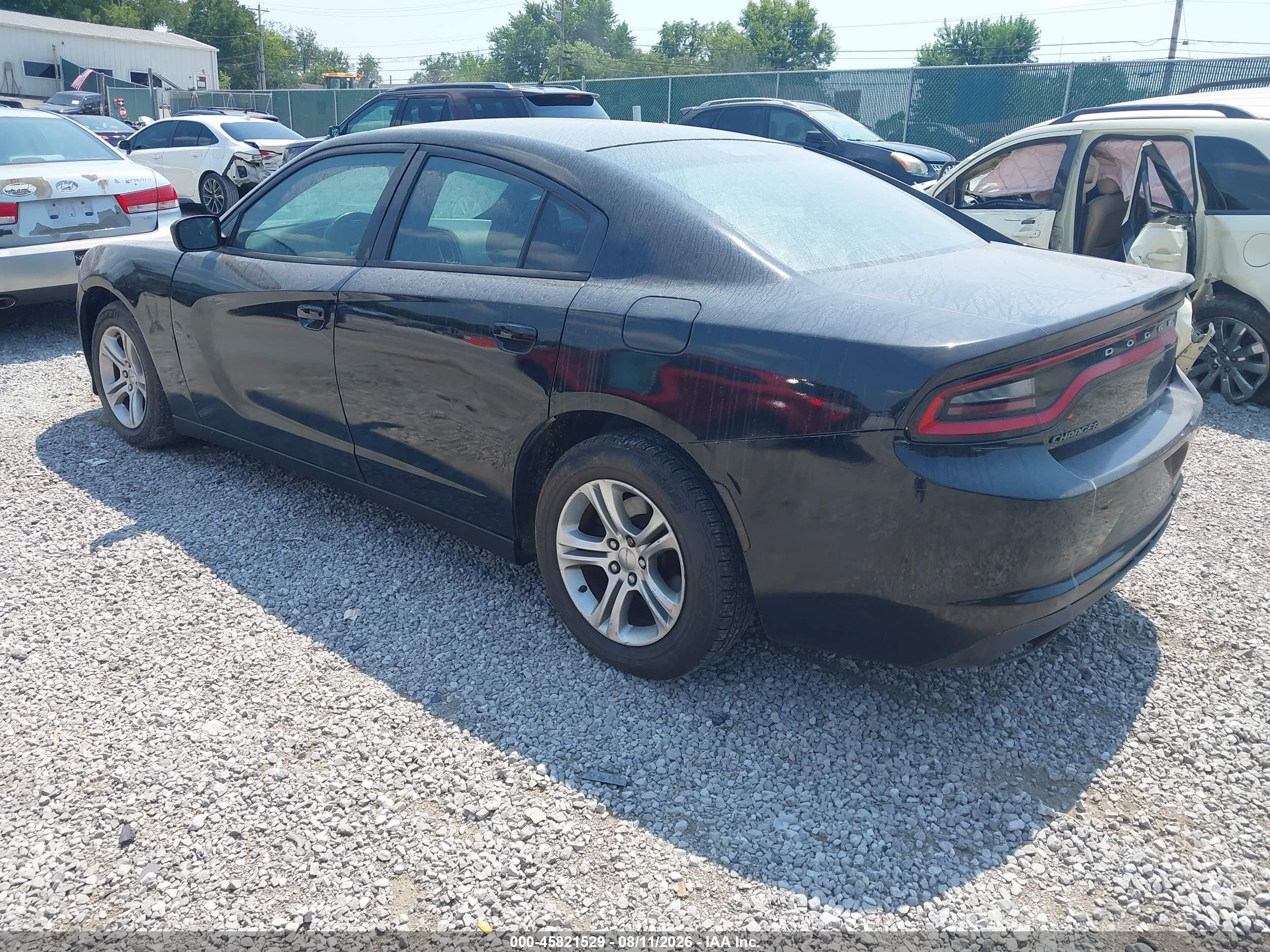 2015 Dodge Charger Se Black vin: 2C3CDXBG8FH847975