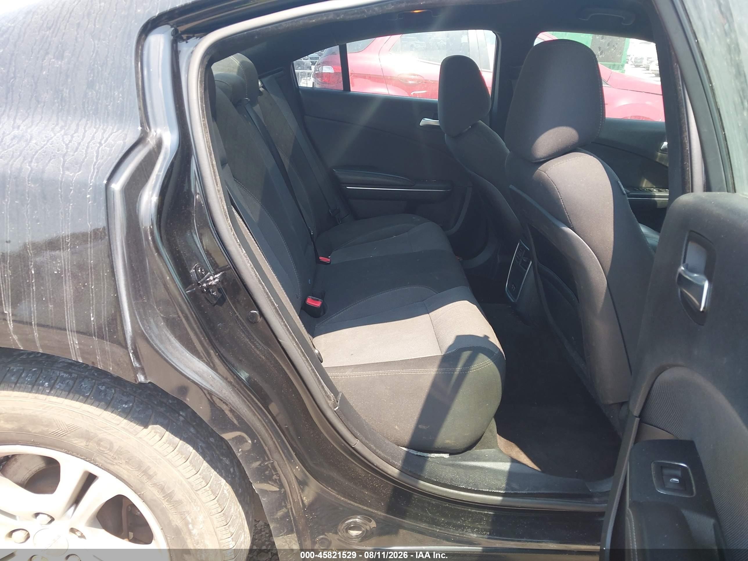 2015 Dodge Charger Se Black vin: 2C3CDXBG8FH847975