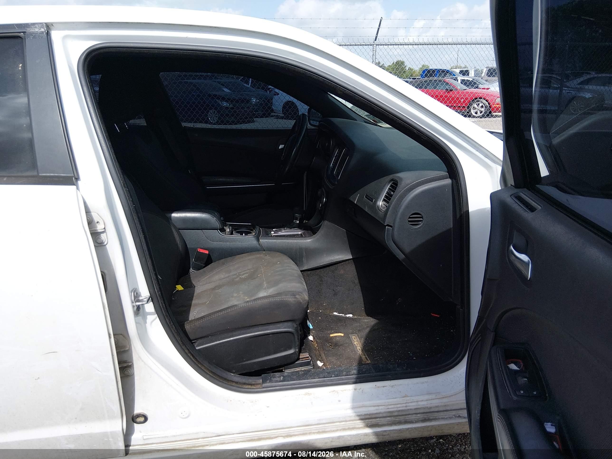 2015 Dodge Charger Se White vin: 2C3CDXBG8FH863478