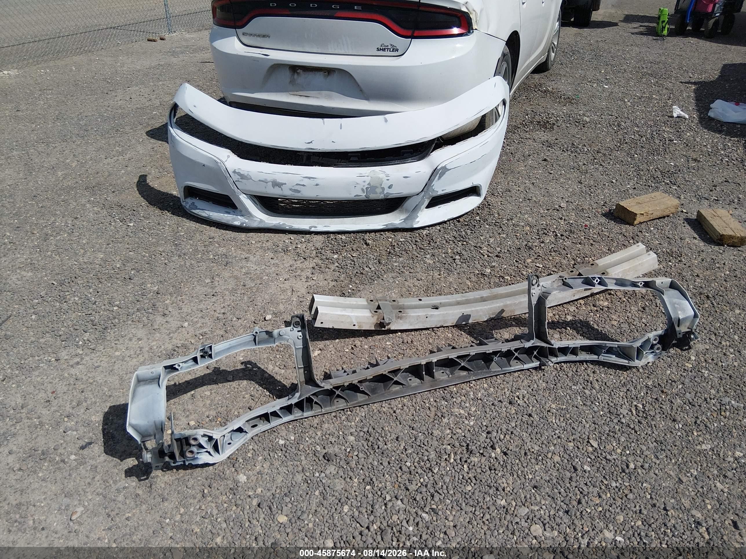2015 Dodge Charger Se White vin: 2C3CDXBG8FH863478