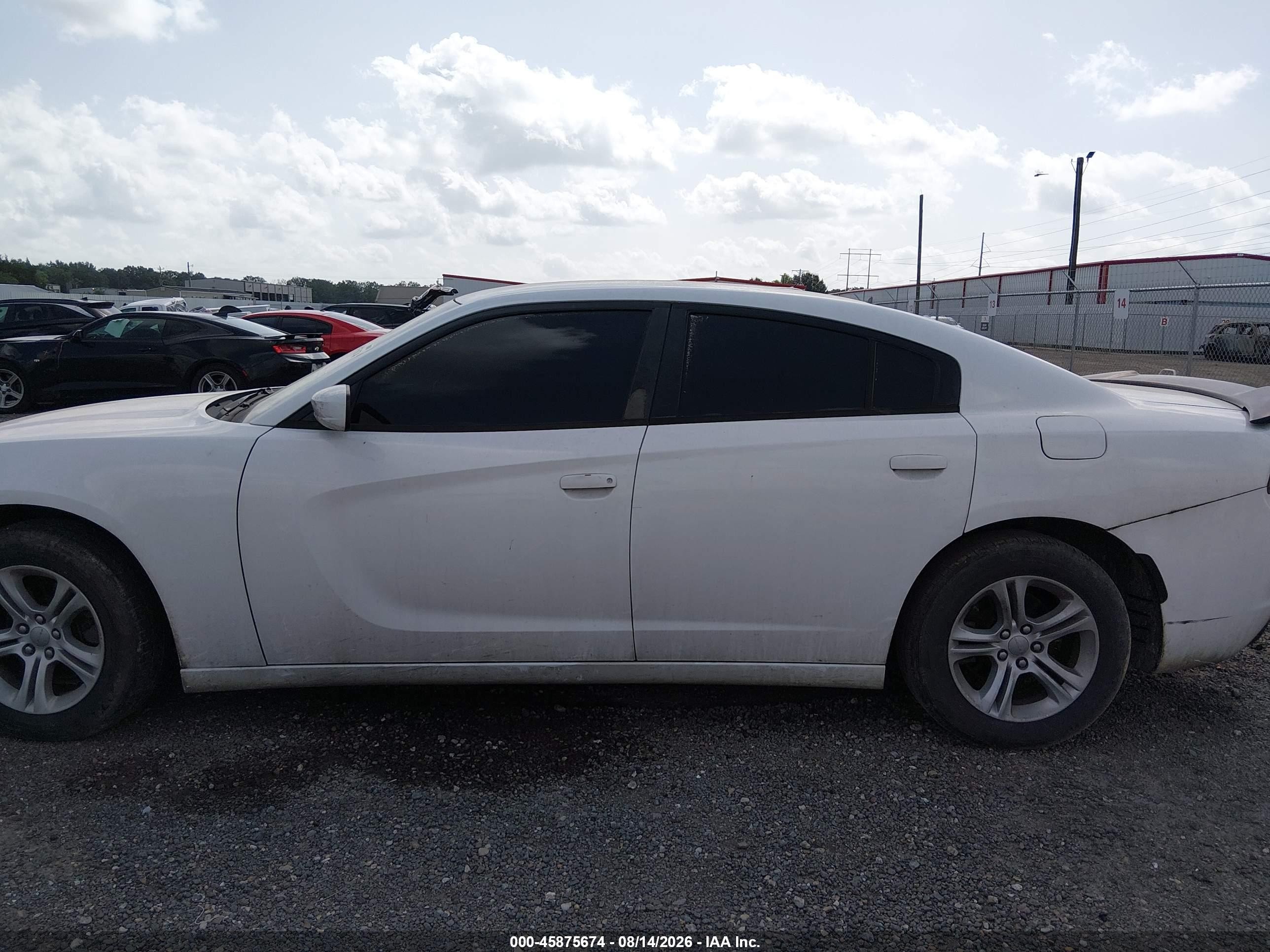 2015 Dodge Charger Se White vin: 2C3CDXBG8FH863478