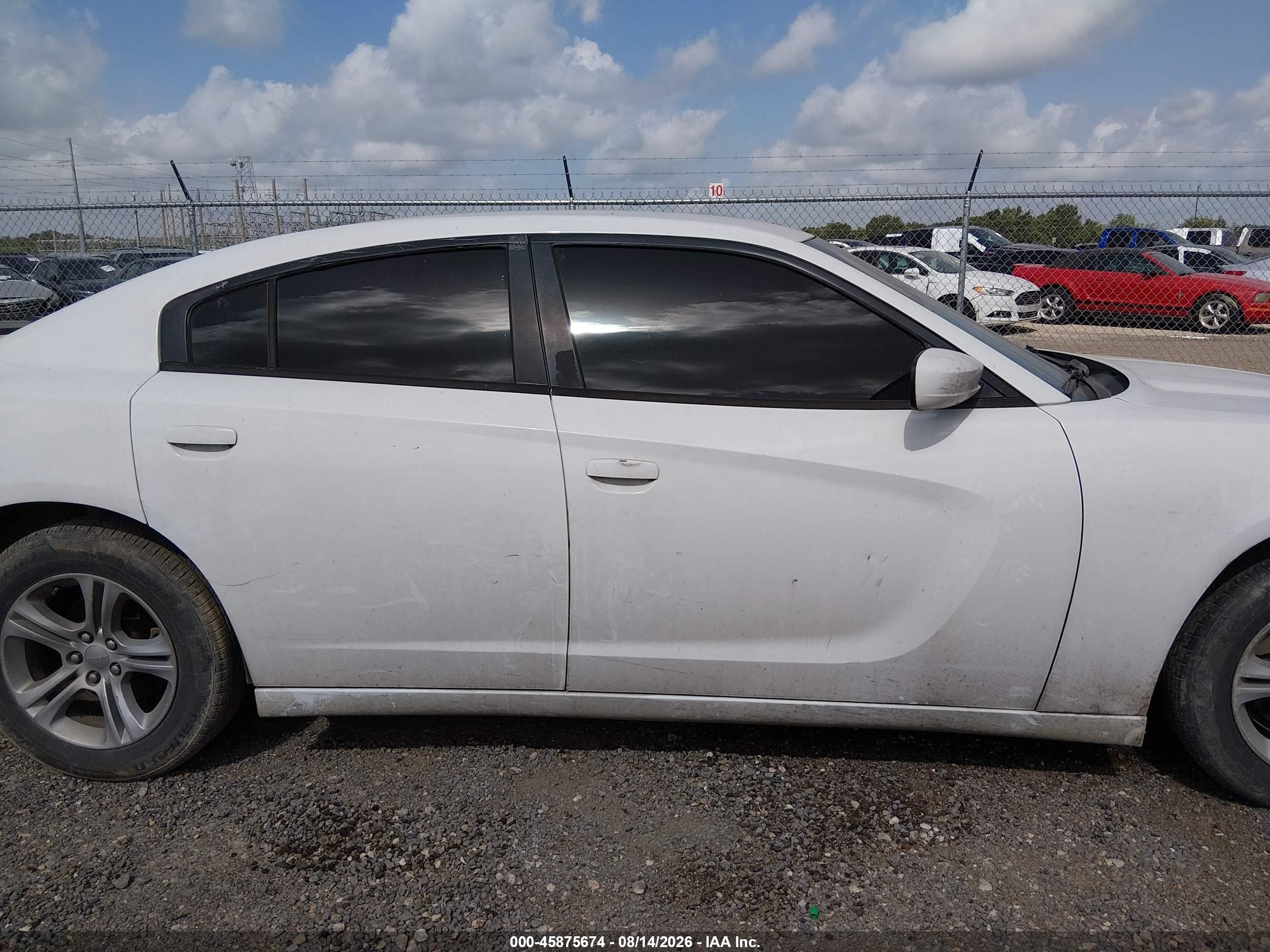 2015 Dodge Charger Se White vin: 2C3CDXBG8FH863478