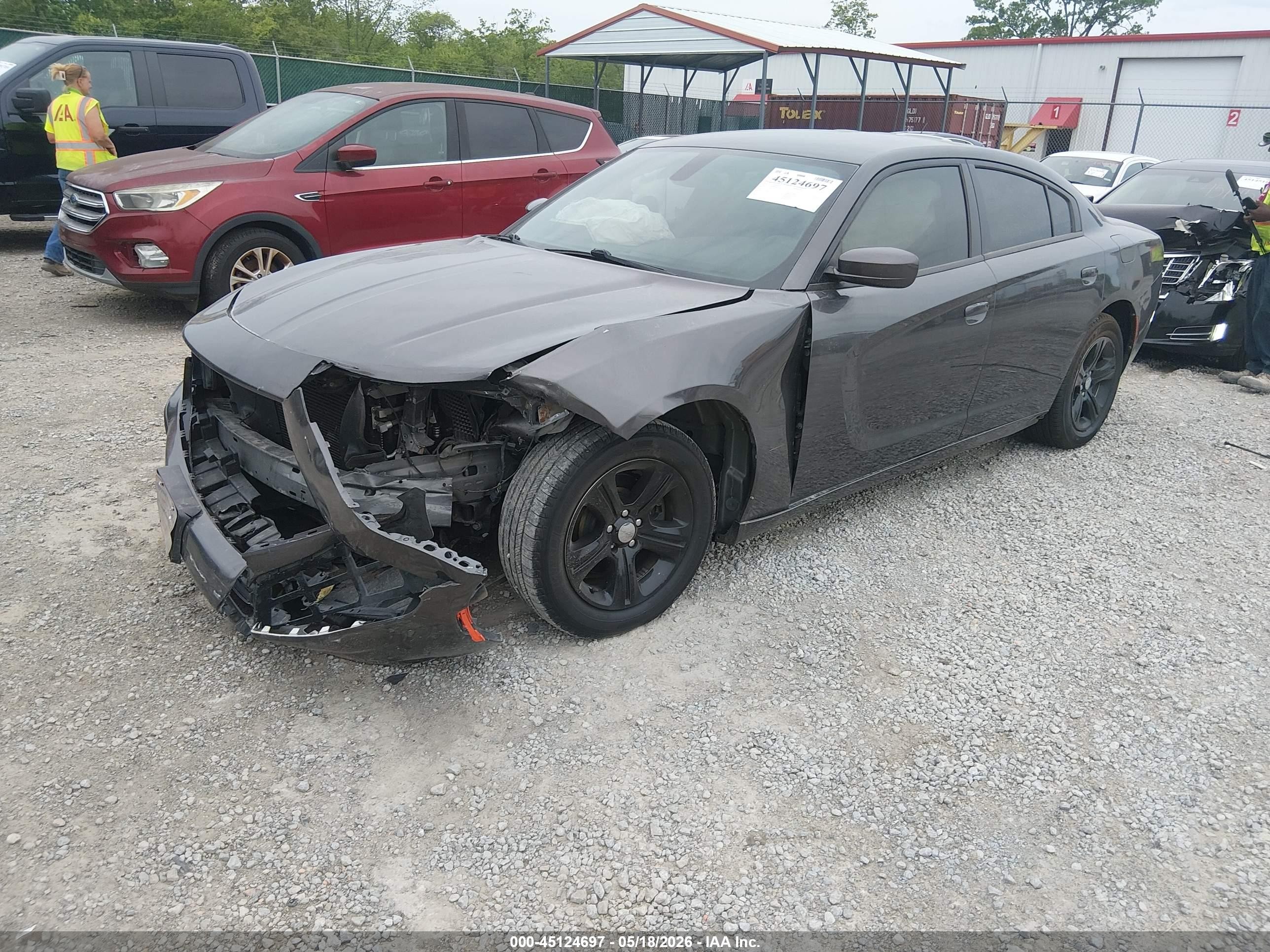 2015 Dodge Charger Se Gray vin: 2C3CDXBG8FH925476