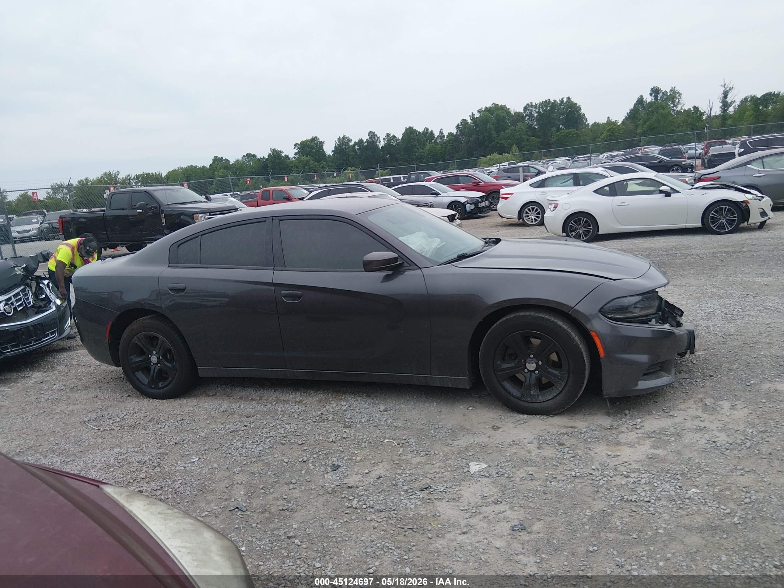 2015 Dodge Charger Se Gray vin: 2C3CDXBG8FH925476