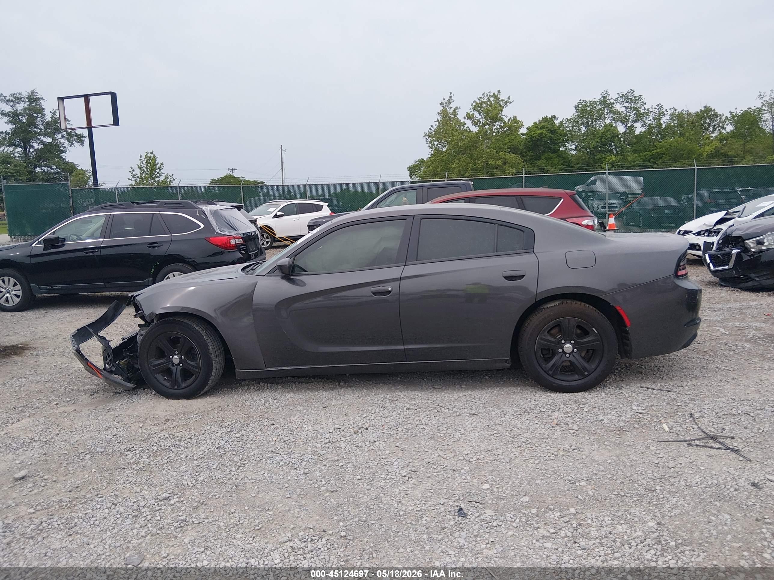 2015 Dodge Charger Se Gray vin: 2C3CDXBG8FH925476