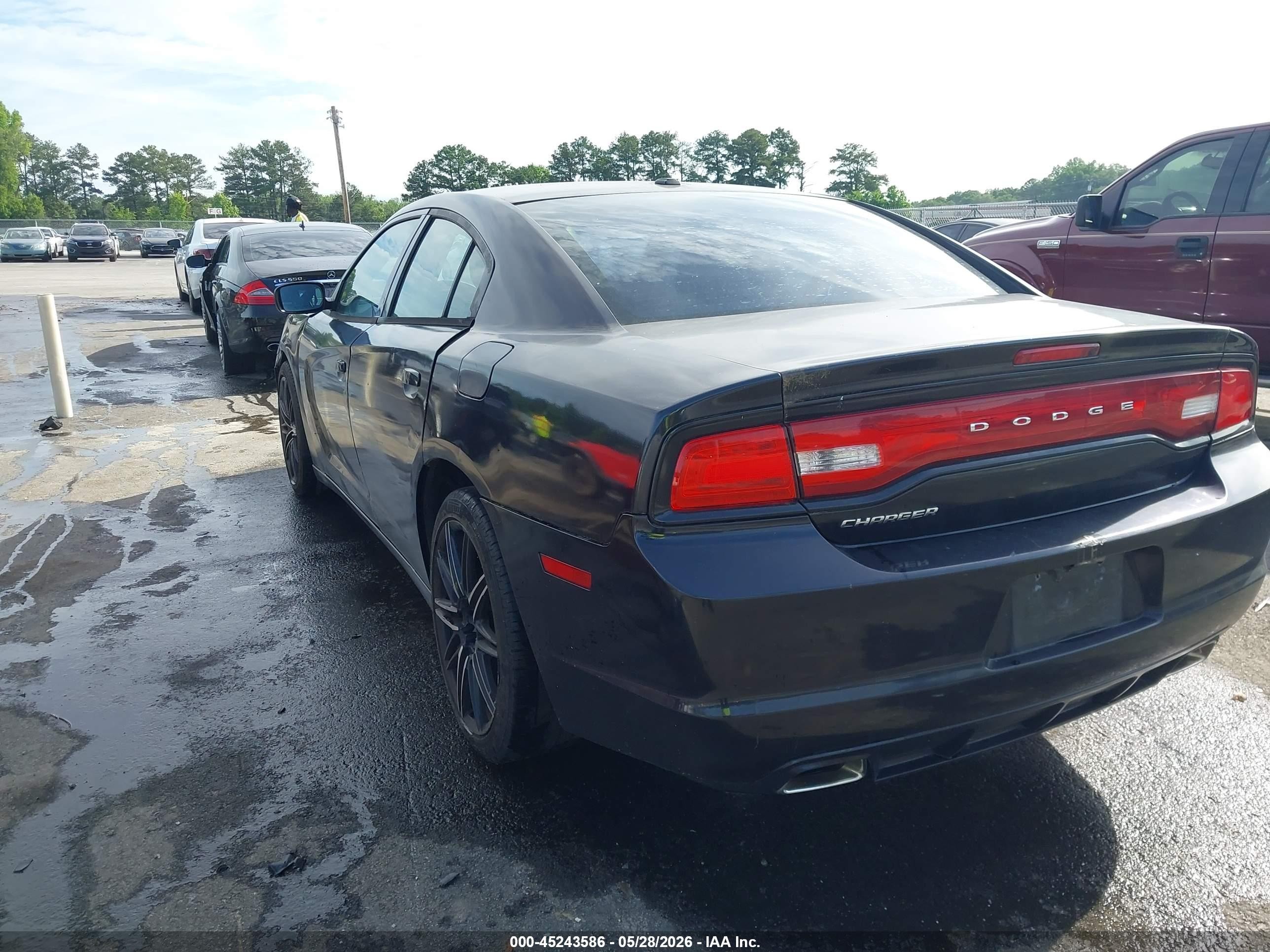 2012 Dodge Charger Se Black vin: 2C3CDXBG9CH117469