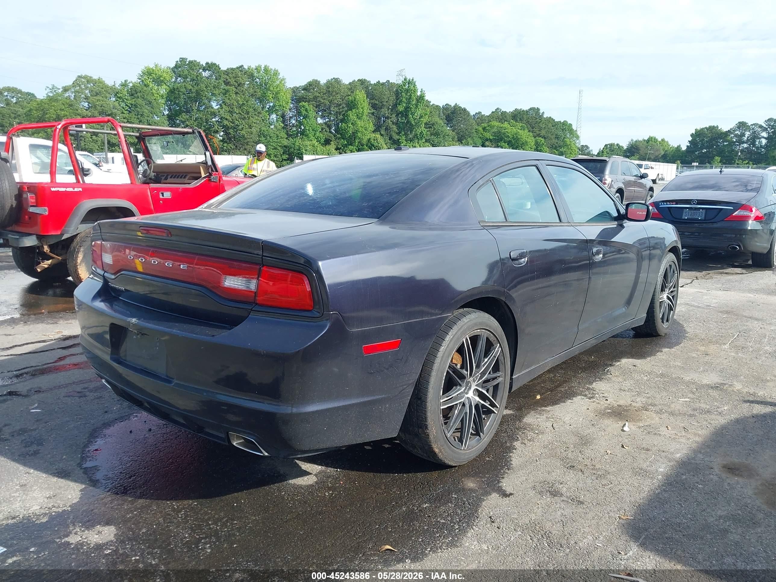 2012 Dodge Charger Se Black vin: 2C3CDXBG9CH117469
