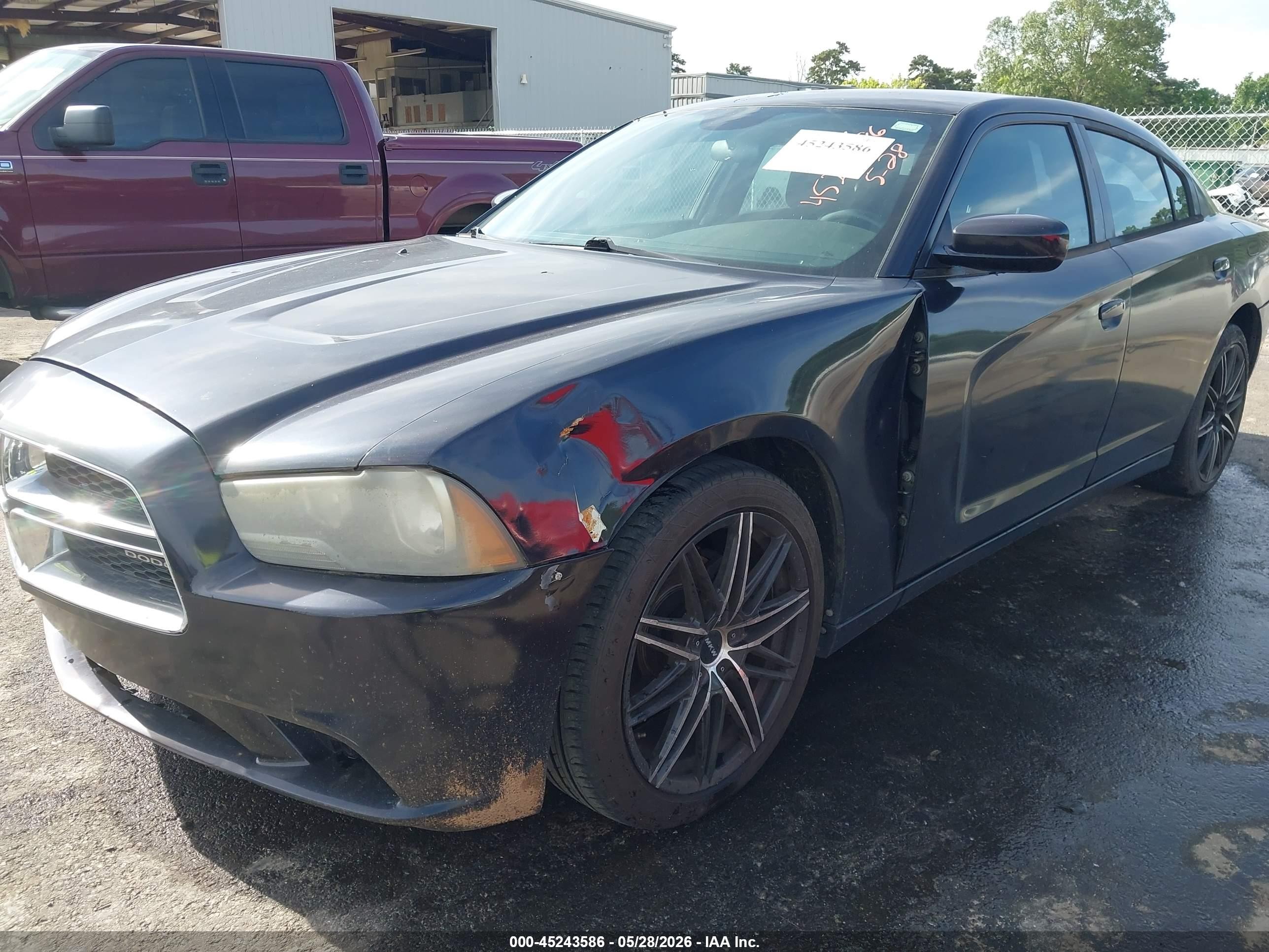2012 Dodge Charger Se Black vin: 2C3CDXBG9CH117469