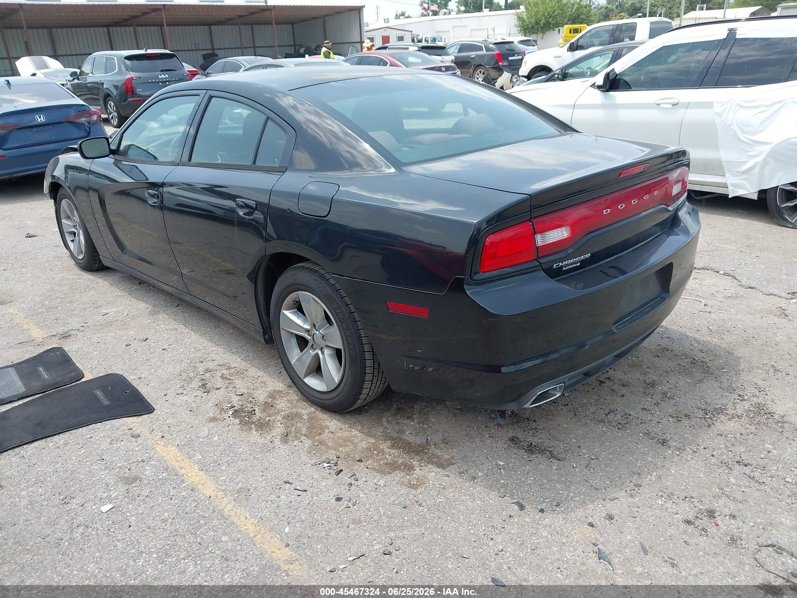 2012 Dodge Charger Se Black vin: 2C3CDXBG9CH189658