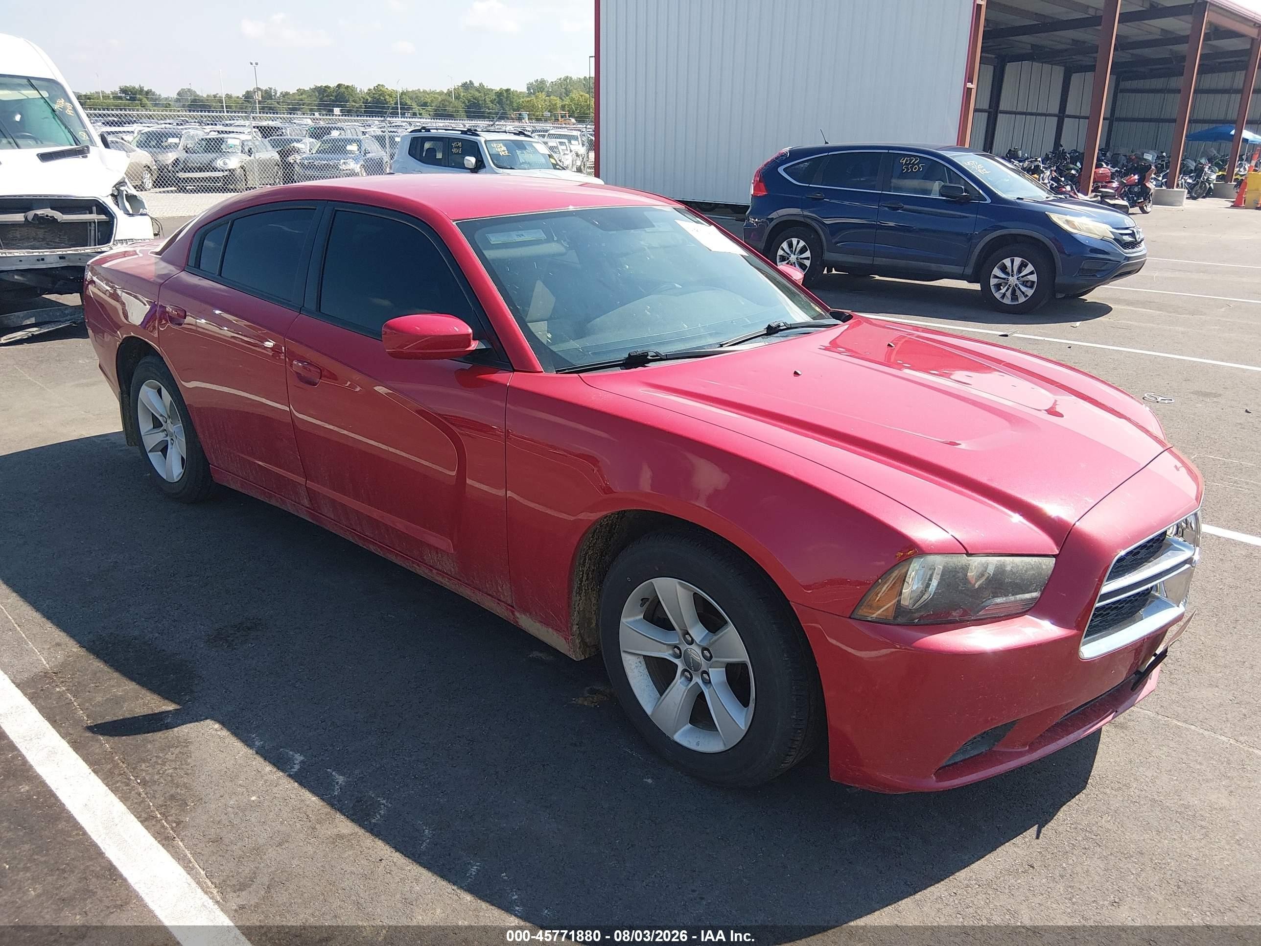 2012 Dodge Charger Se Red vin: 2C3CDXBG9CH260258