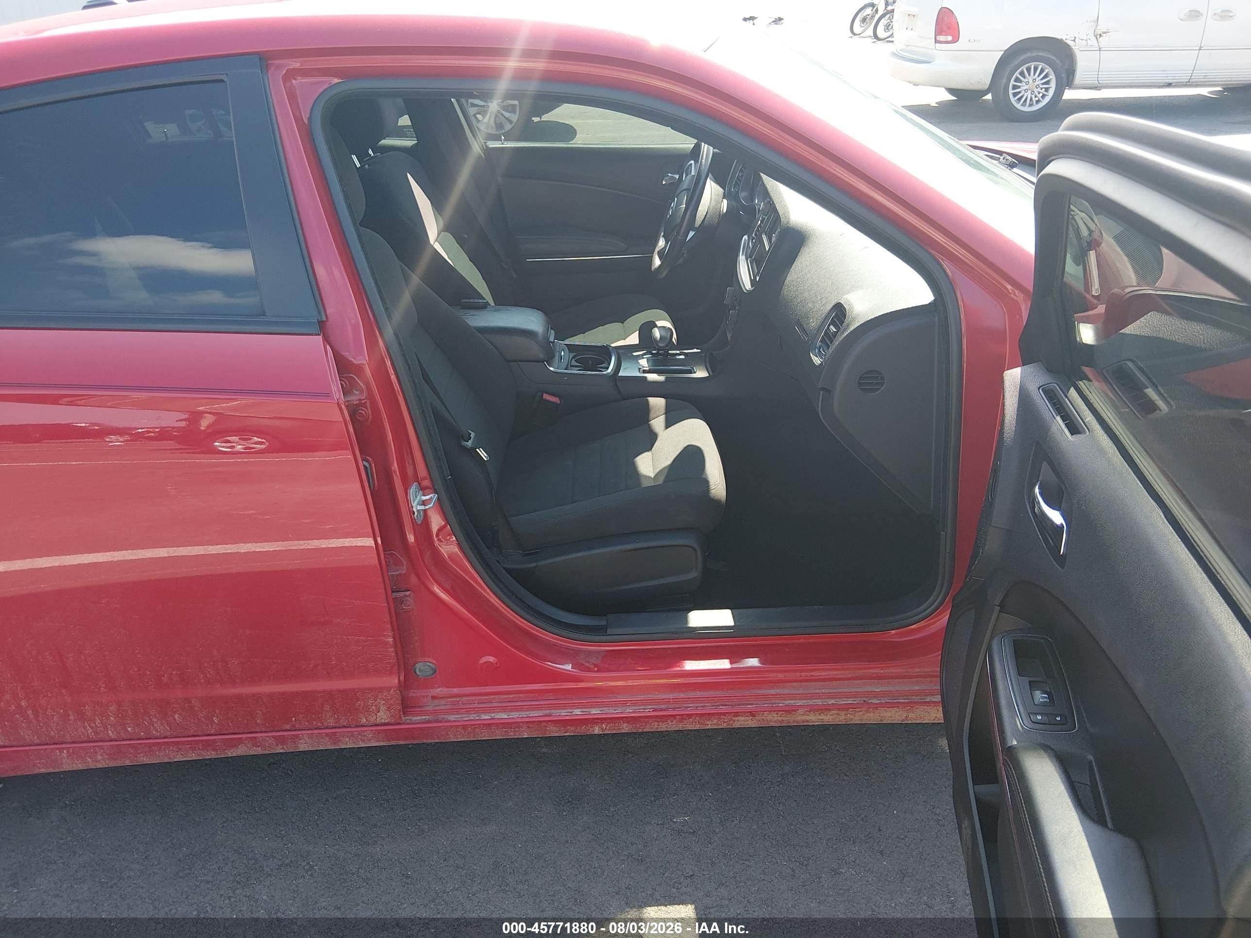 2012 Dodge Charger Se Red vin: 2C3CDXBG9CH260258