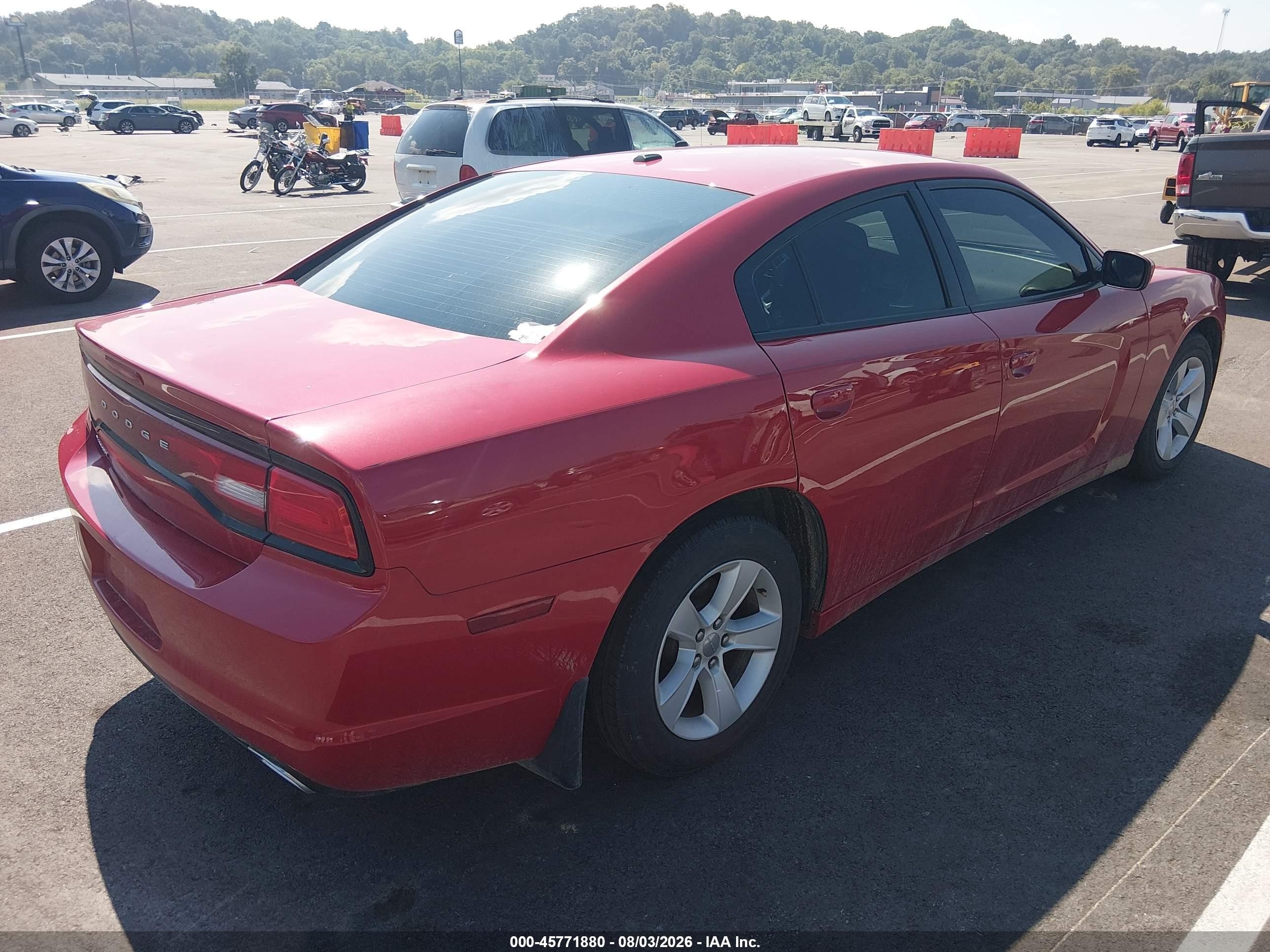2012 Dodge Charger Se Red vin: 2C3CDXBG9CH260258