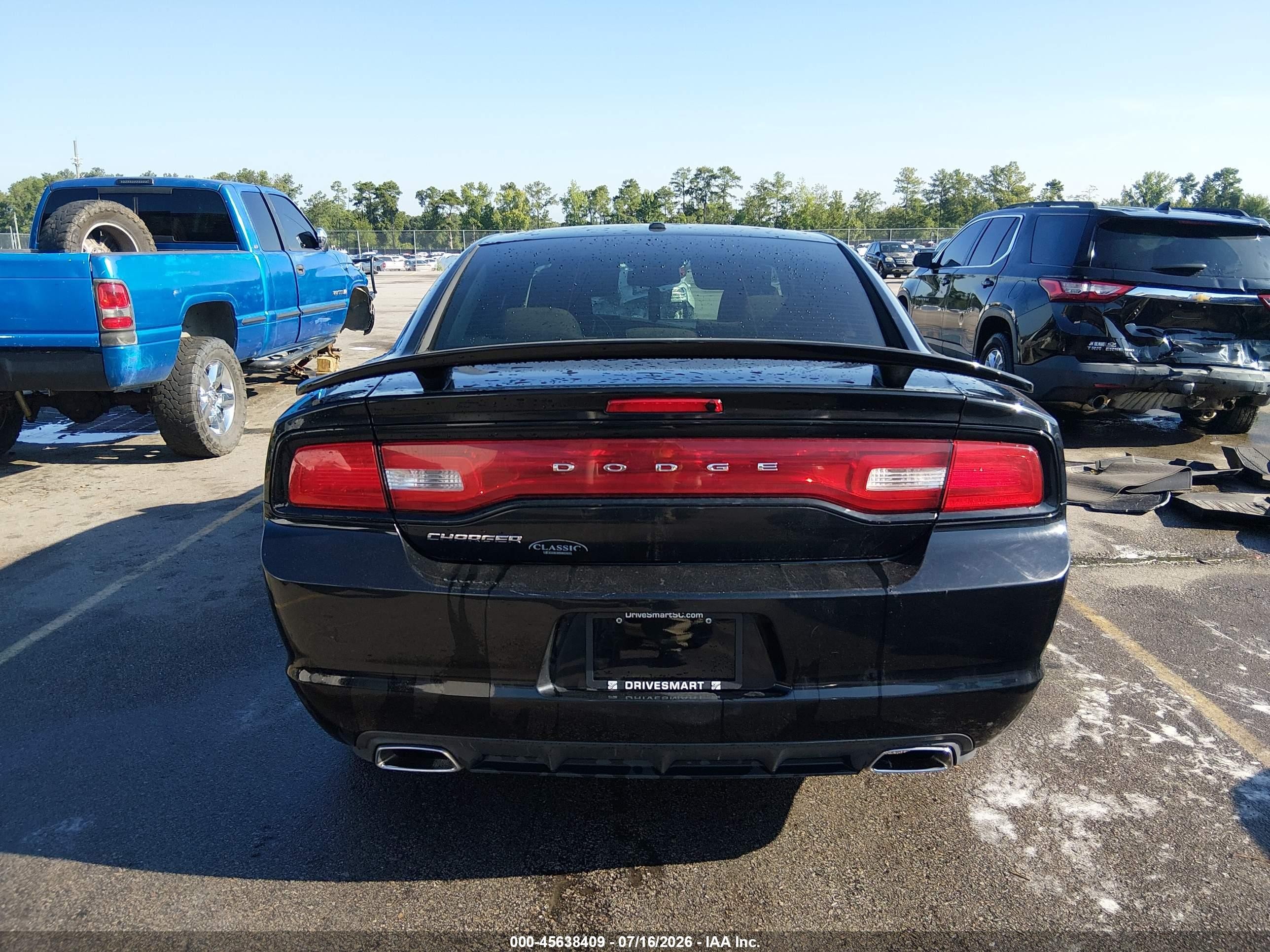 2013 Dodge Charger Se Черный vin: 2C3CDXBG9DH526976