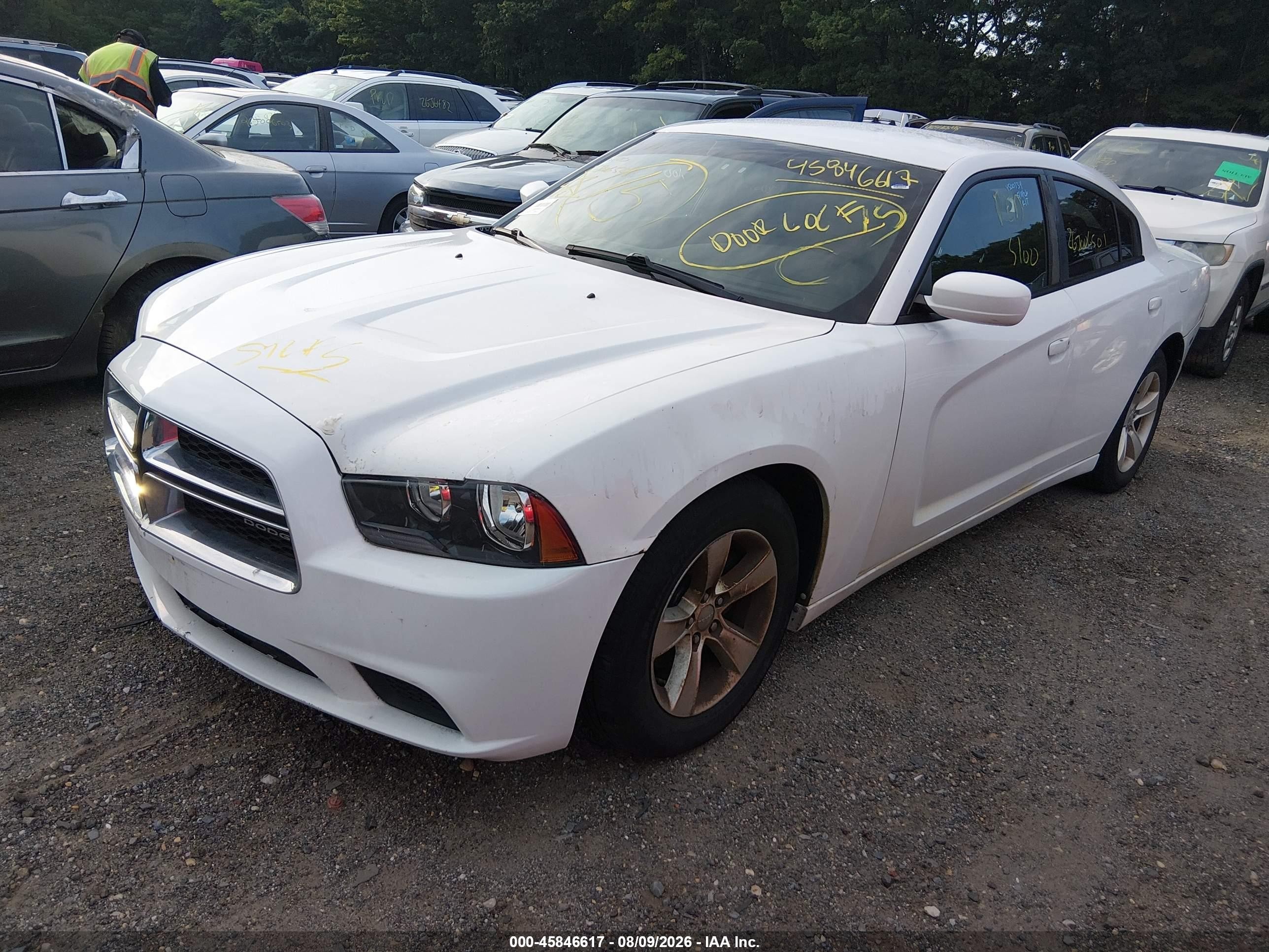 2013 Dodge Charger Se White vin: 2C3CDXBG9DH531398