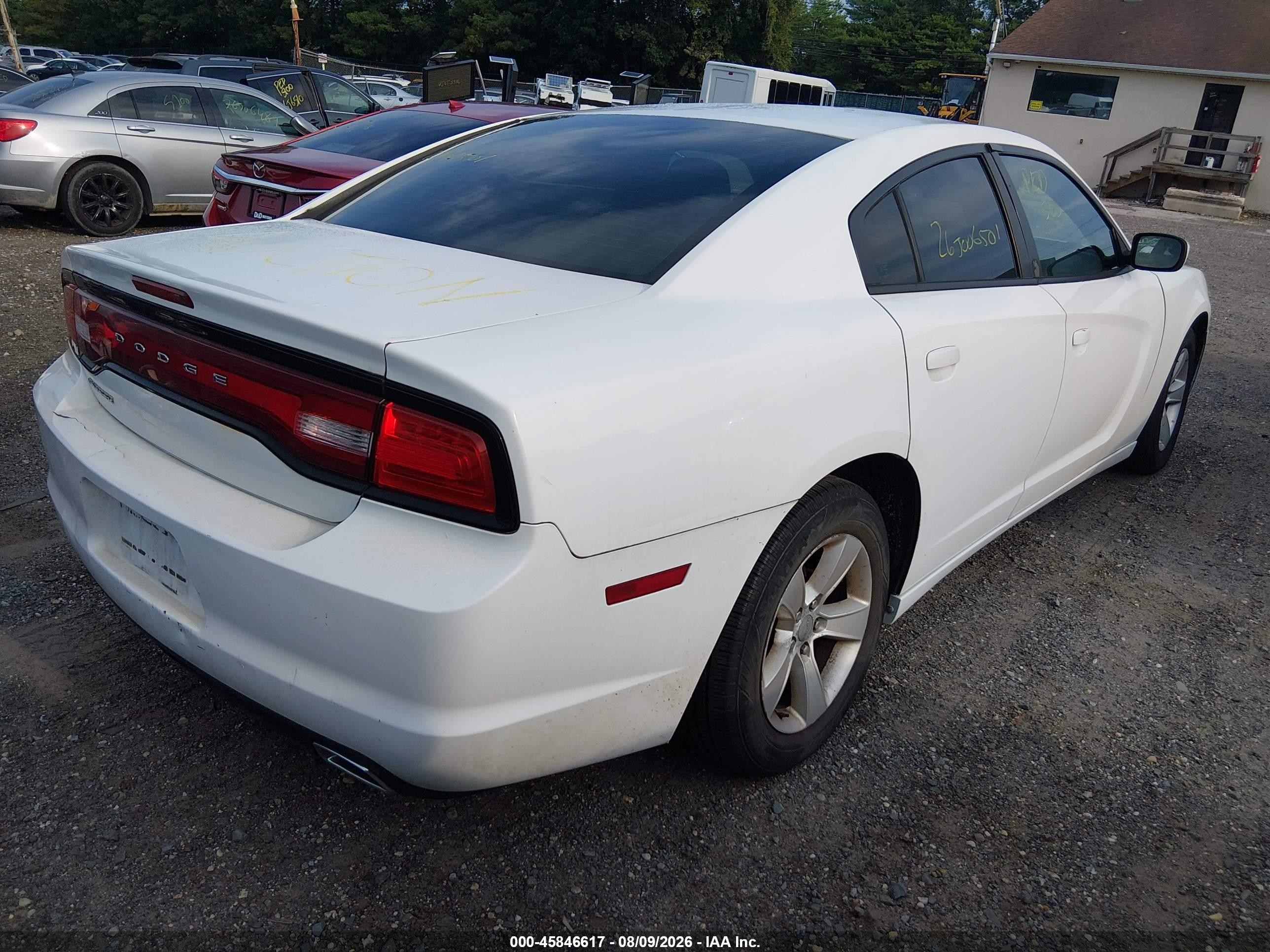 2013 Dodge Charger Se White vin: 2C3CDXBG9DH531398