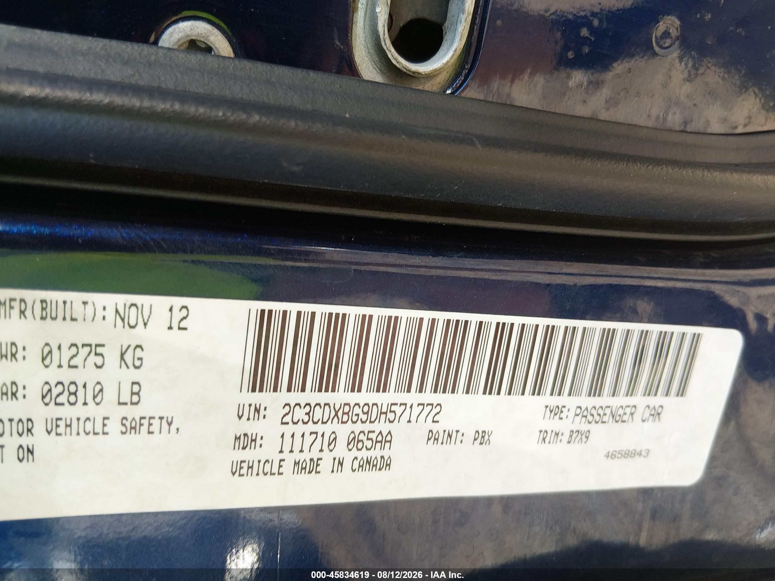 2013 Dodge Charger Se Blue vin: 2C3CDXBG9DH571772