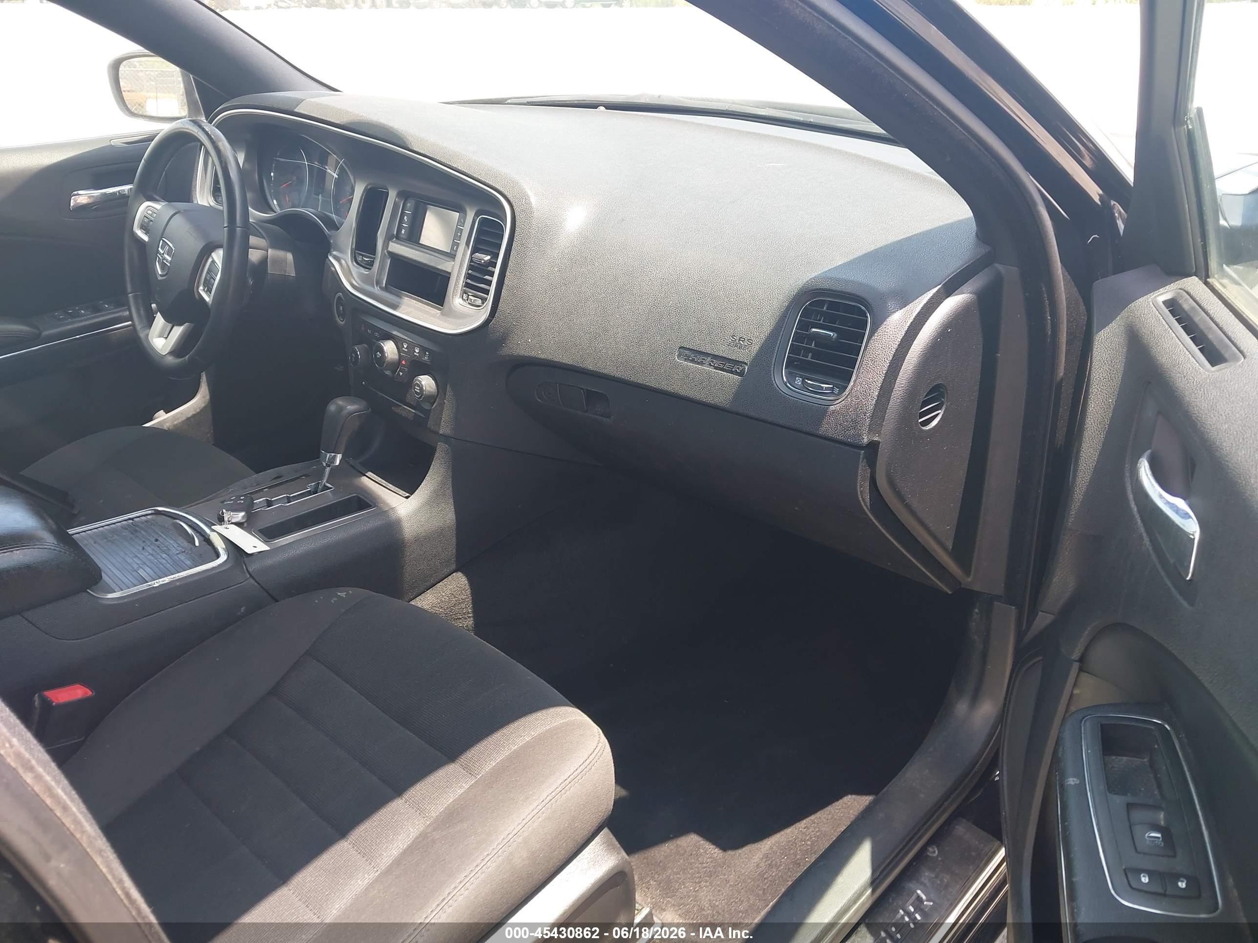 2013 Dodge Charger Se Black vin: 2C3CDXBG9DH679888